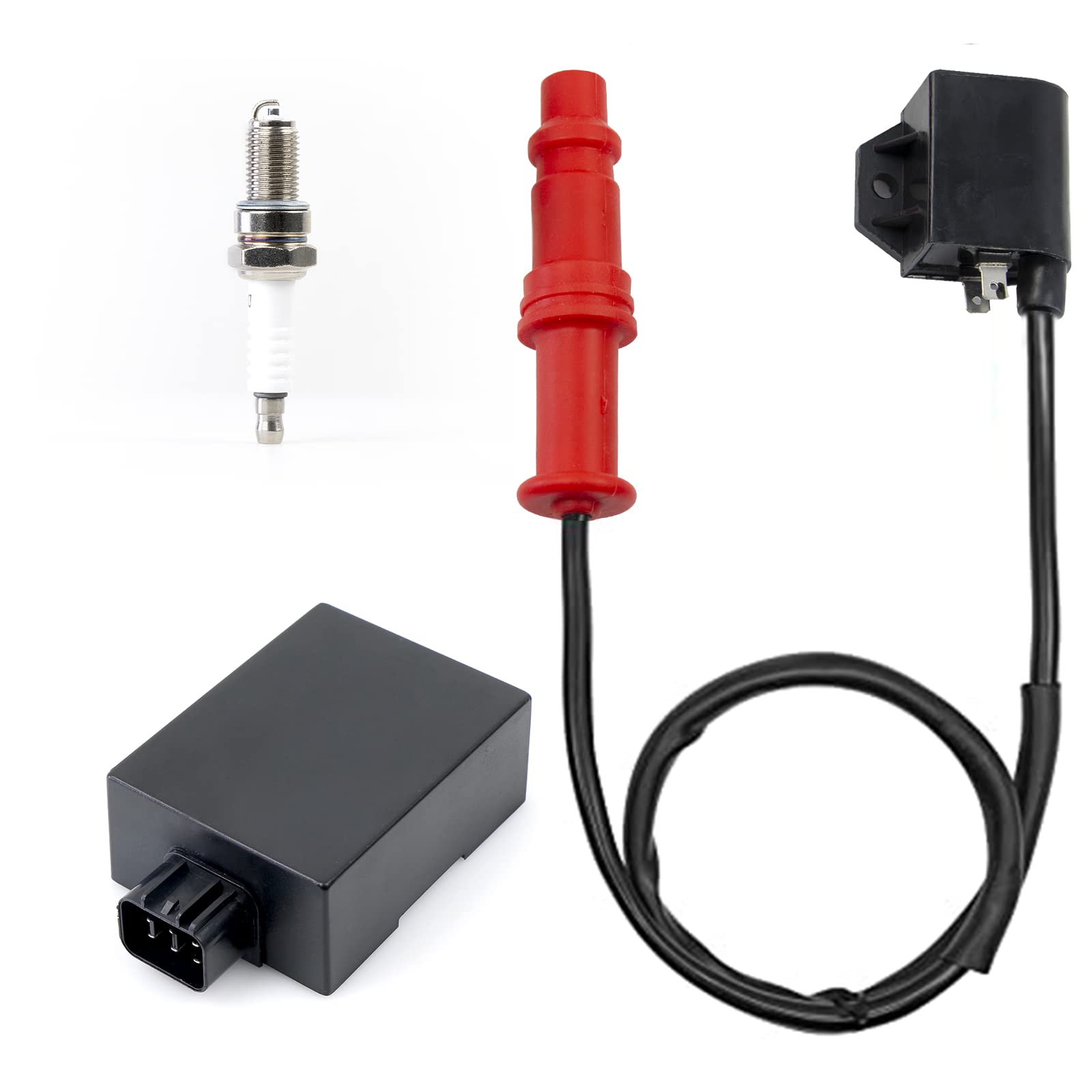 Cdi Box Ignition Coil Spark Plug For Polaris Ranger 400 Ranger 500 Sportsman 400 Sportsman 500 Hawkeye 400 3089238 3089239