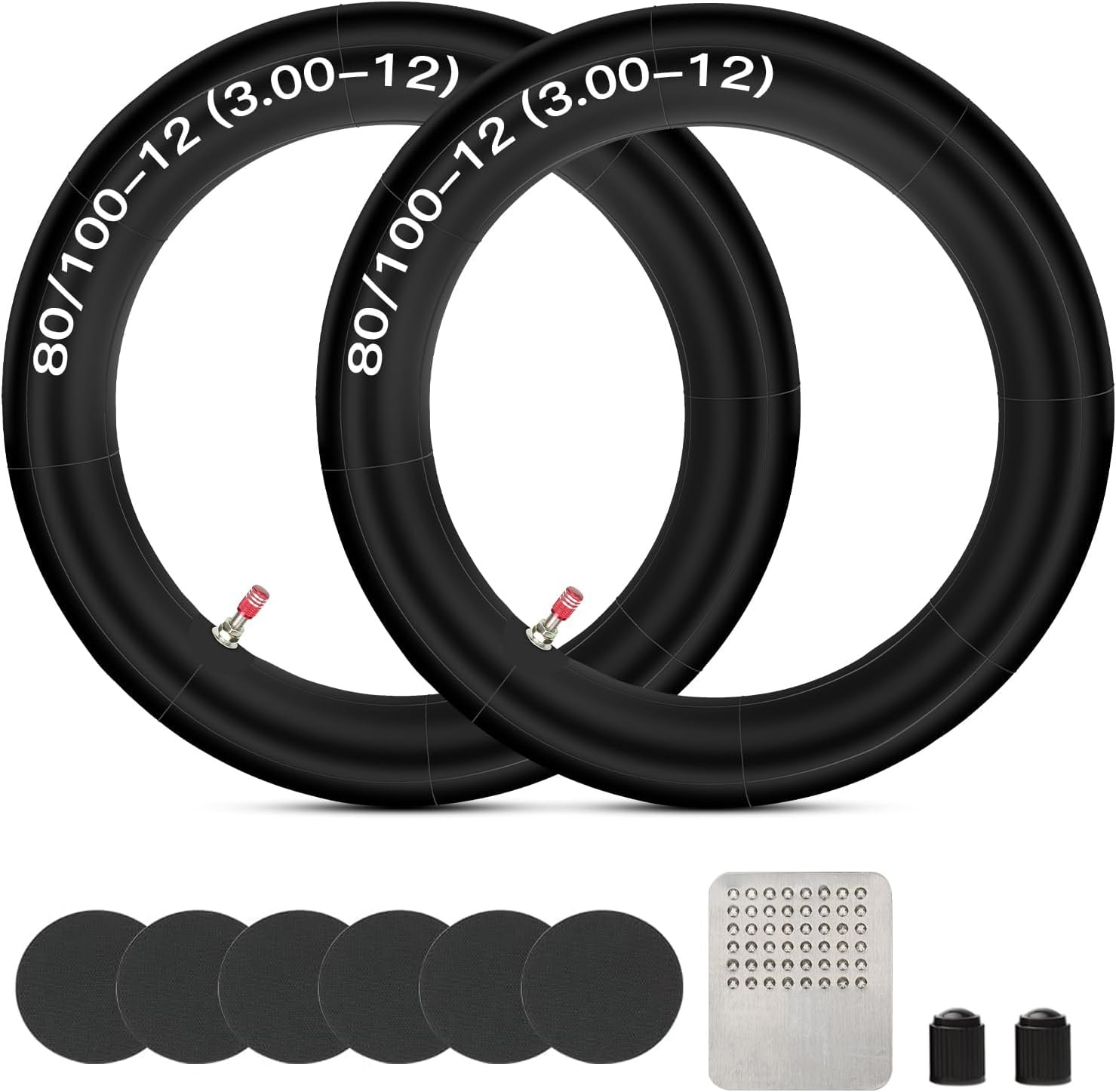 Grehua 2.75 3.00-12 80/100-12 Inch Rear Inner Tube For Ssr 110Cc 125Cc 90Cc Klx110 Pw80 Ttr90 Ttr110 Xr50 Xr70 Crf50 Crf70 Crf110 Drz110 Coolster Qg-214 Apollo Rfz Pit Dirt Off Road Bike Parts