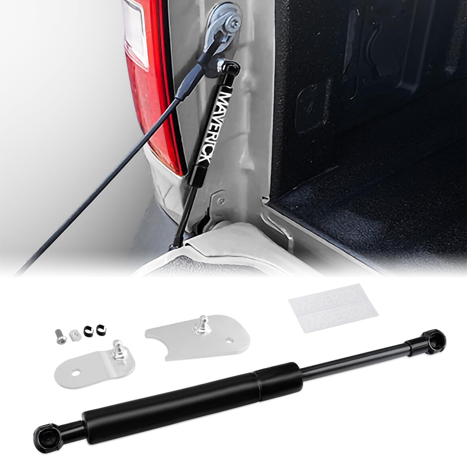 Klutchtech 2022 2023 2024 2025 Tailgate Assist Shock Maverick Truck Lift Assist Tailgate Shock Lift Assist Soft Open Compatible With Maverick Pickup Accessories 2022+