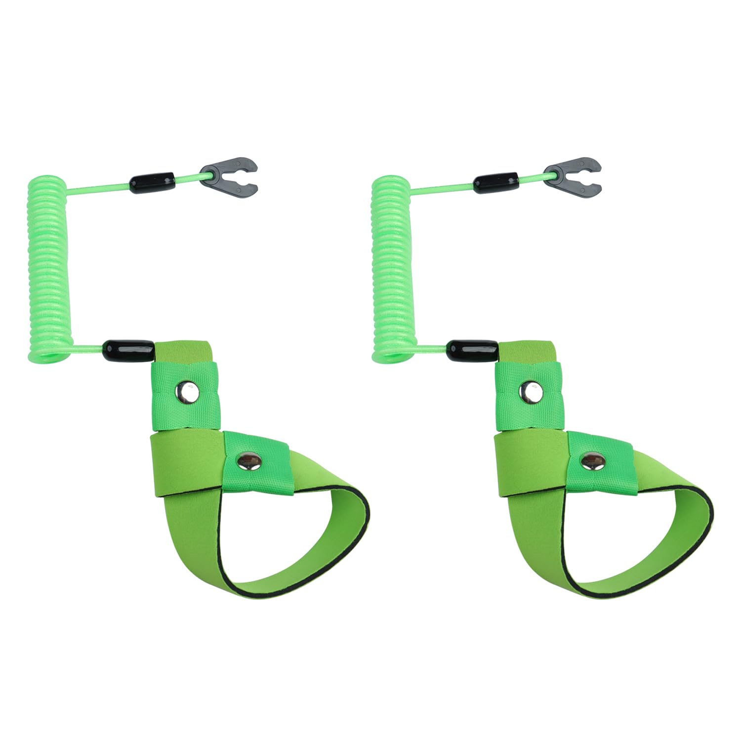 2Pcs Kill Switch Lanyard For Boat Jet Ski Lanyard Wrist Strap Replace Ew2-68348-00-00 Suit For Yamaha Marine Outboard Motor Ignition Emergency Kill Stop Cord Tether (Green)