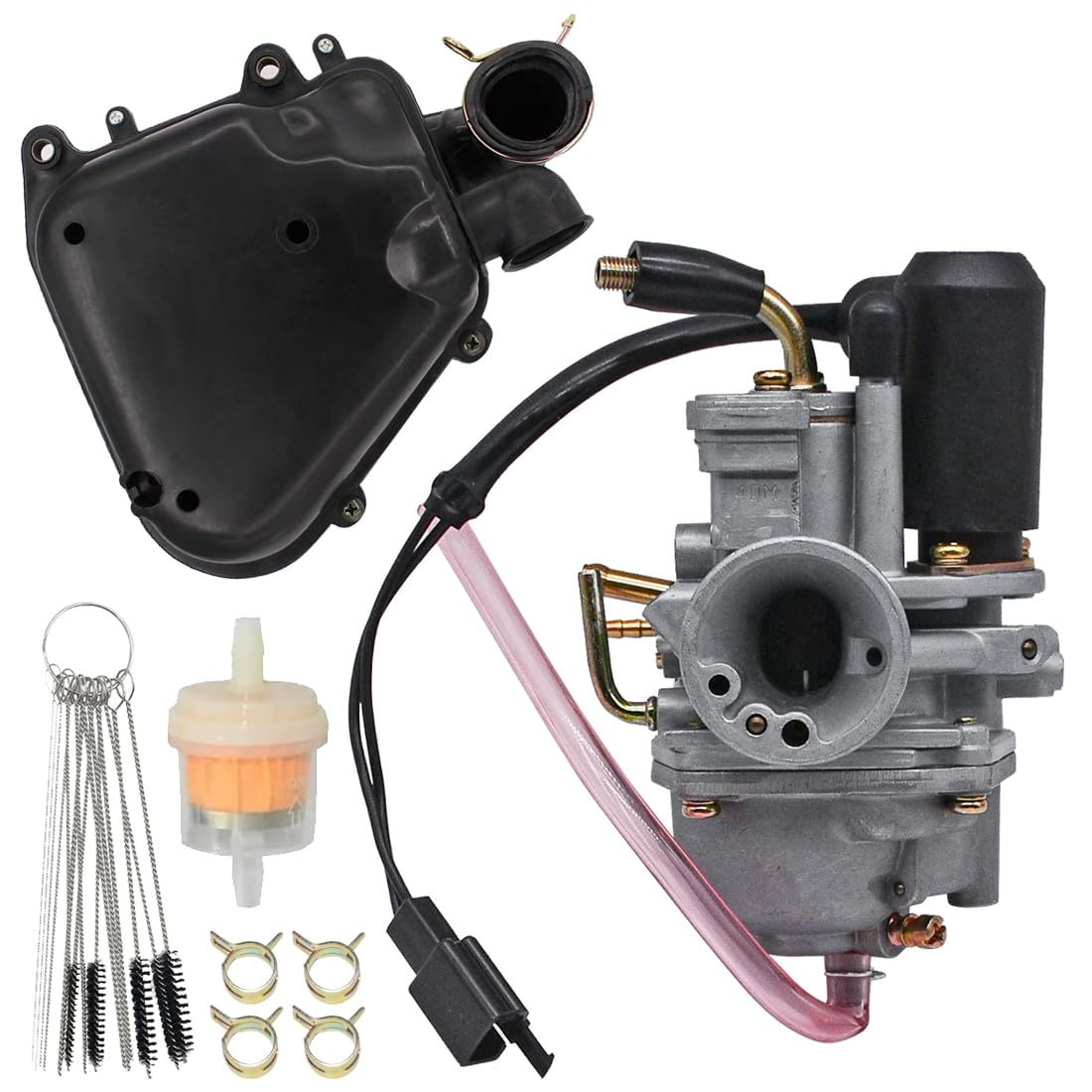 Jdllong Carburetor Fit For Polaris Scrambler 90 2001-2003 Sportsman 90 2001-2006 For Polaris Predator 90 2004-2007 Carb With Air Filter Box