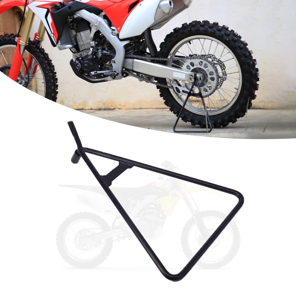 Jfg Racing Dirt Bike Triangle Stand,Universal Motorcycle Kickstand Rear Side Wheel Holder For Dirt Pit Bike Supermoto Motocross Enduro-Black