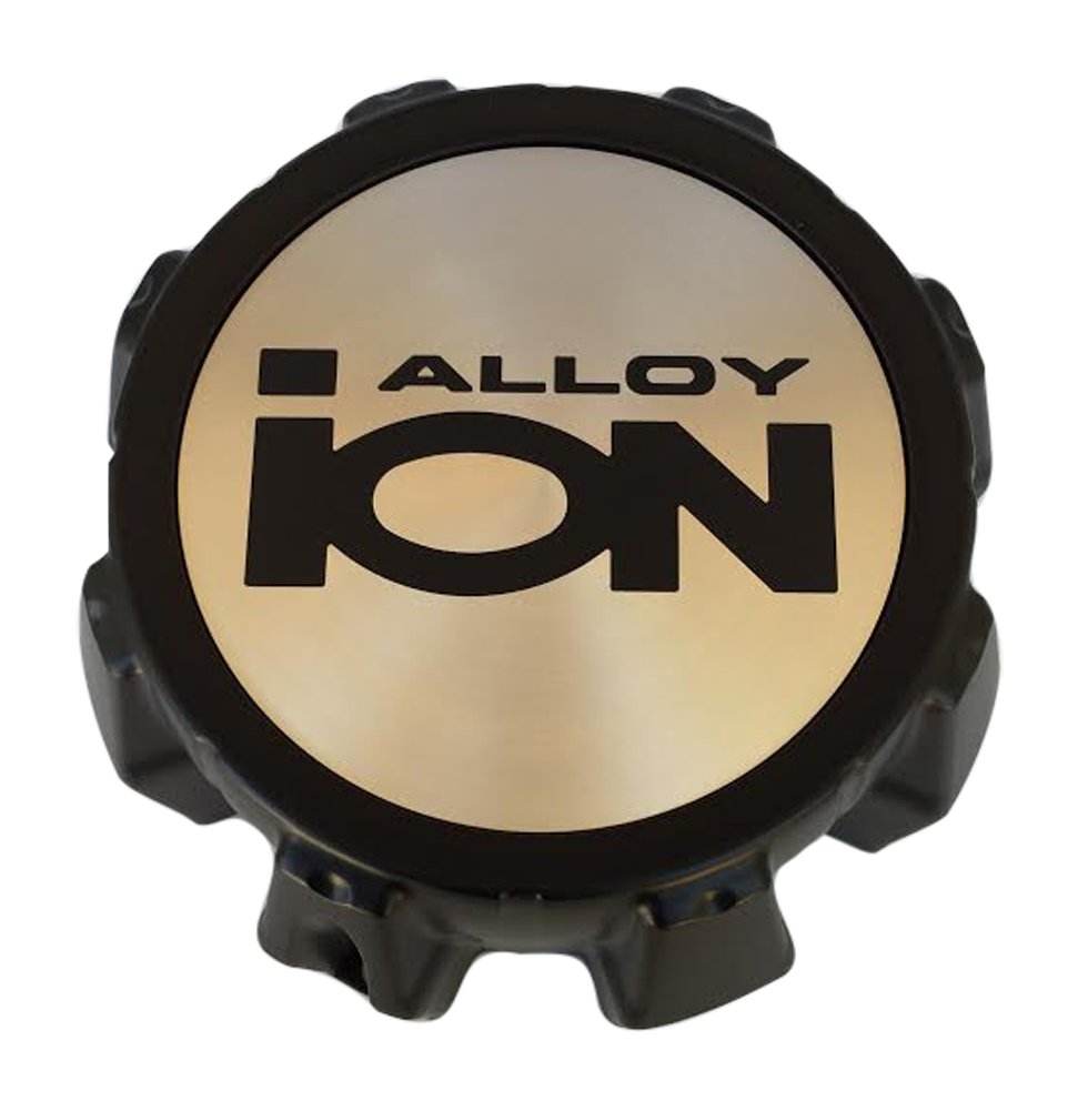 Ion Alloy C1018304B 81072012F-6 8 Lug Black Wheel Center Cap