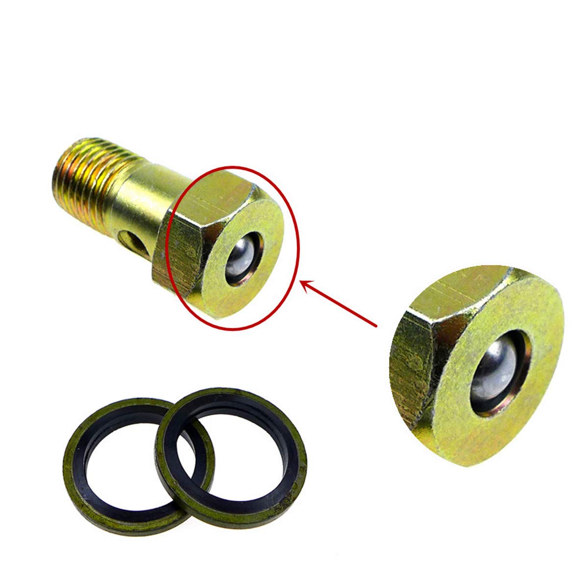 Autogrills Overflow Valve For Dodge Ram 2500 3500 5.9L Diesel 1994-1998, Injection Pump Overflow Return Valve, 1417413047, 3941156 4089577 1467445003