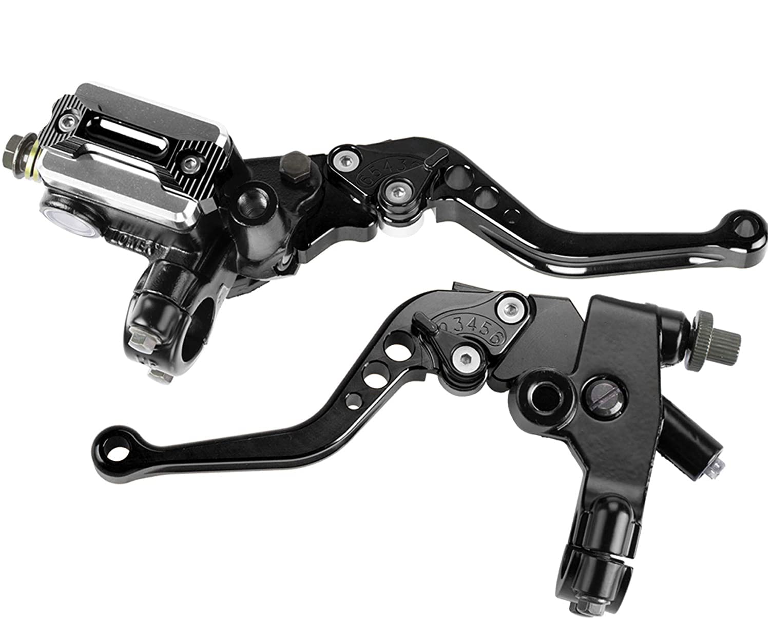 Pacewalker Universal Motorcycle 7/8' 22Mm Handlebar Brake Master Cylinder Clutch Lever Left & Right Set For Honda Kawasaki Suzuki Yamaha