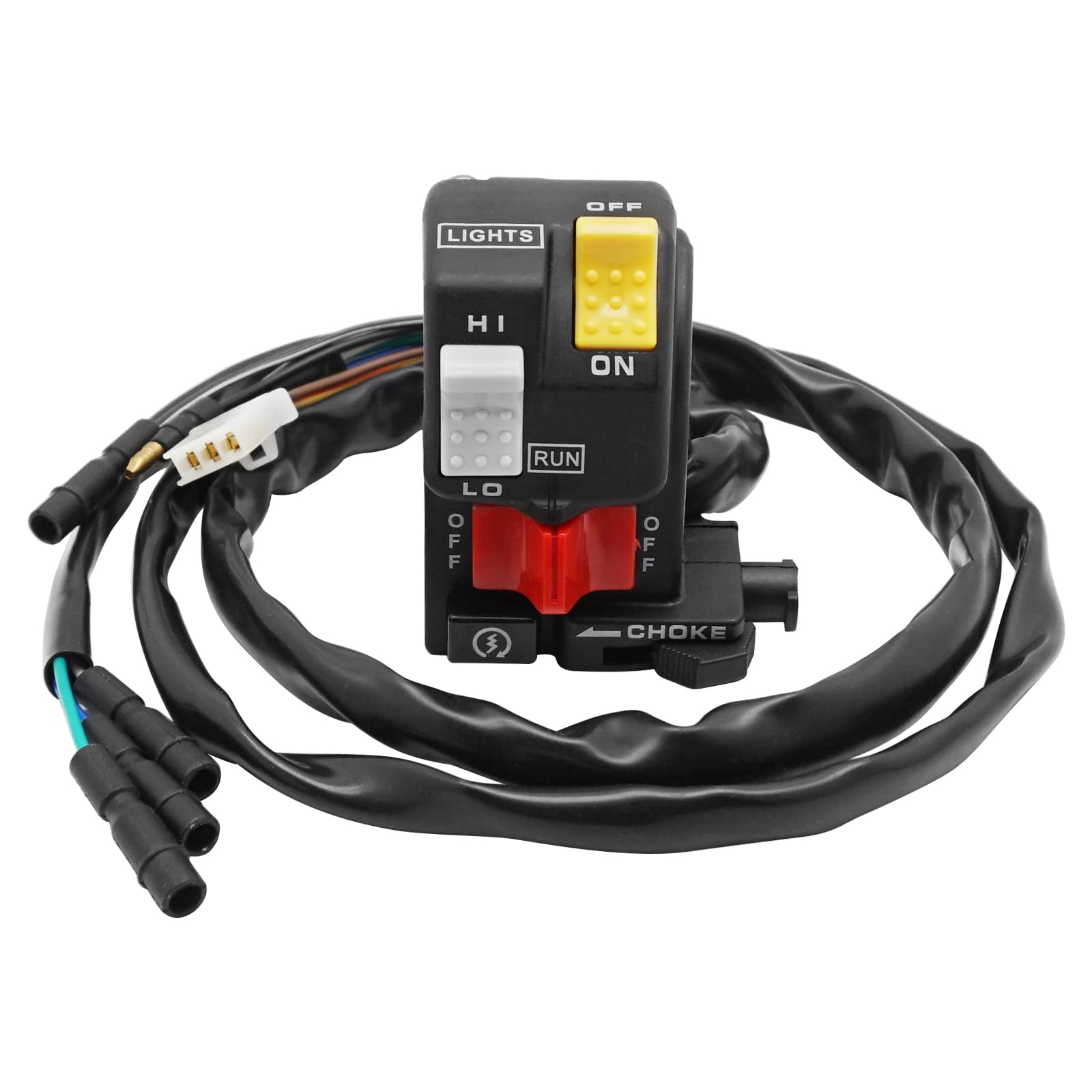 Compatible With Honda Fourtrax 300 Trx300 Start Stop Switch Button Left Handlebar Headlight Light Kill Control Switch,Oem# 35200-Hc4-004 35200-Hc5-000 35200-Hc5-010