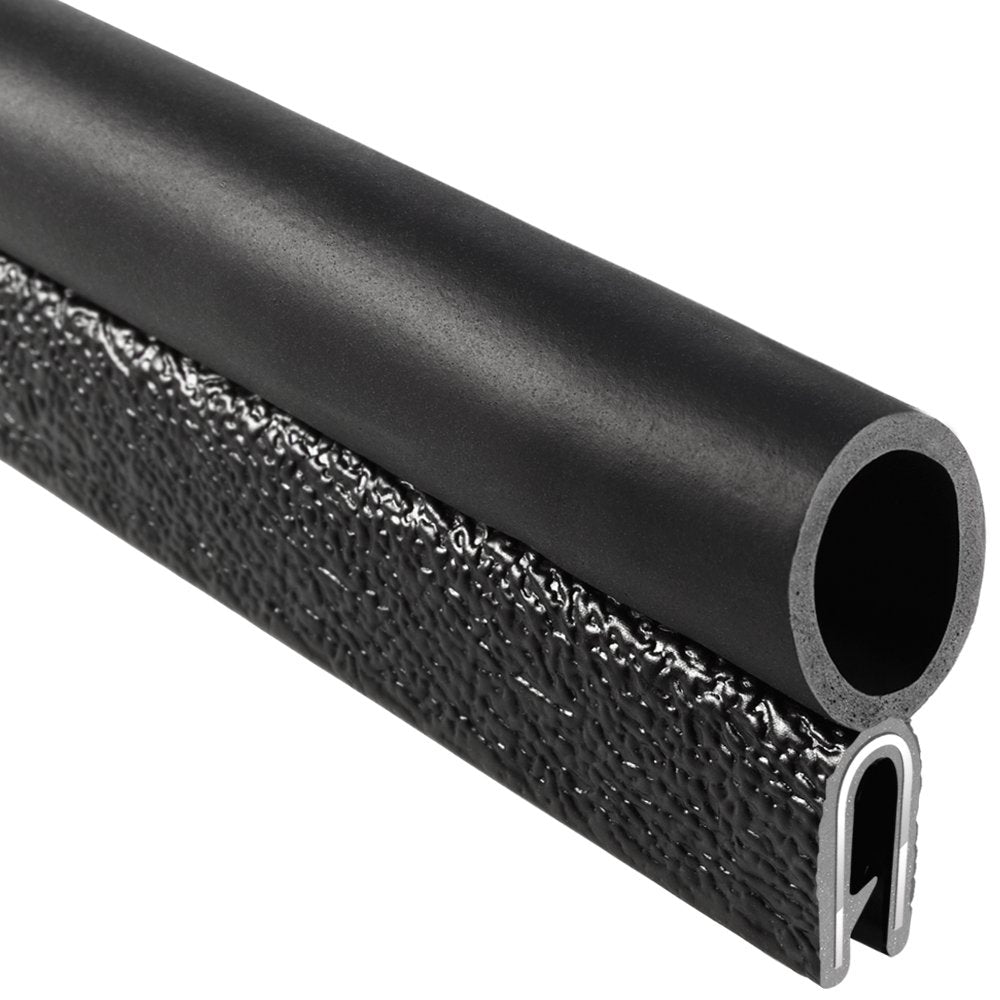 Trim-Lok Trim Seal With Top Bulb - Fits 1/8” Edge, 5/8” Bulb Seal Diameter, 25’ Length - Pvc Plastic Trim With Epdm Rubber Seal, Easy To Install For Cars, Boats, Rvs, Trucks, And Home Applications