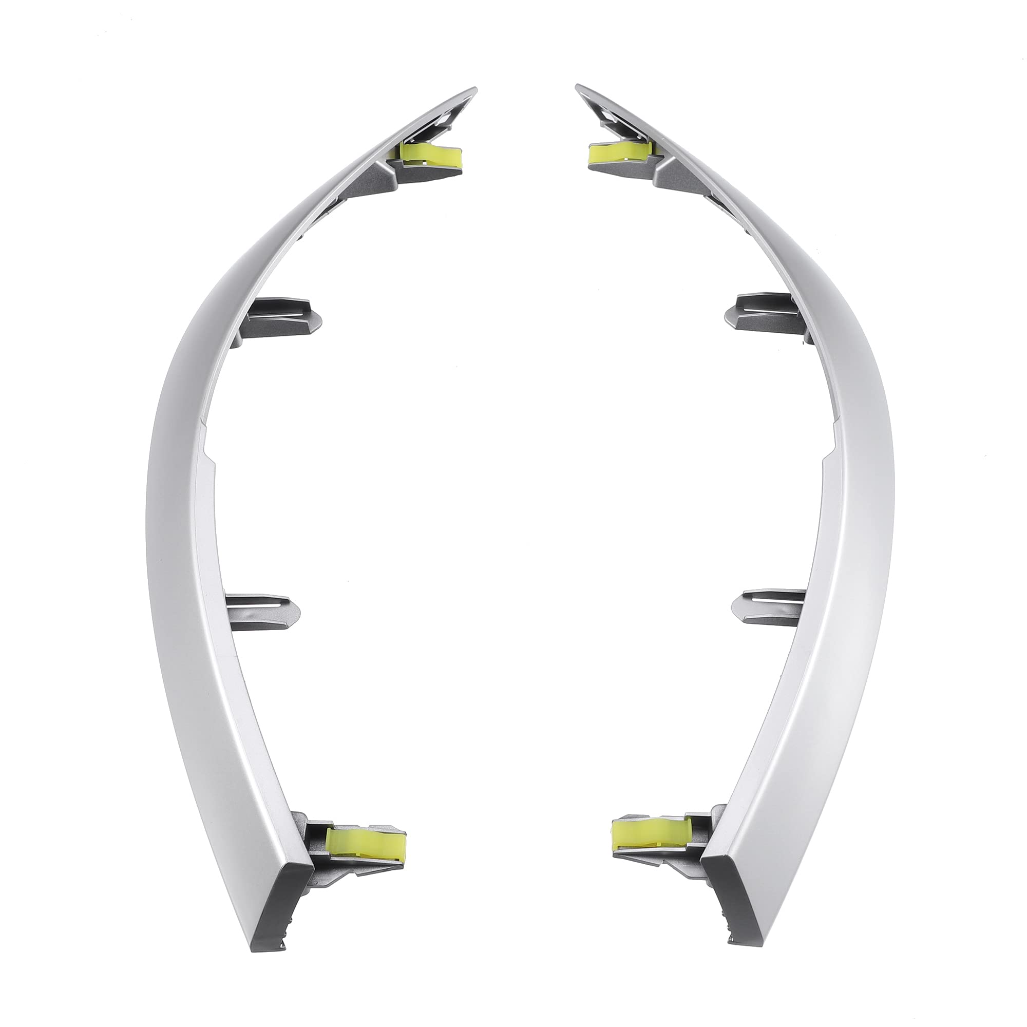 X Autohaux Left And Right Upper Side Central Dashboard Cover Strip Trim For Toyota Corolla 2008-2013 55436-02330 55435-02370 Center Dash Navigation Side A/C Outlet Air Vent Panel Strip 1 Pair