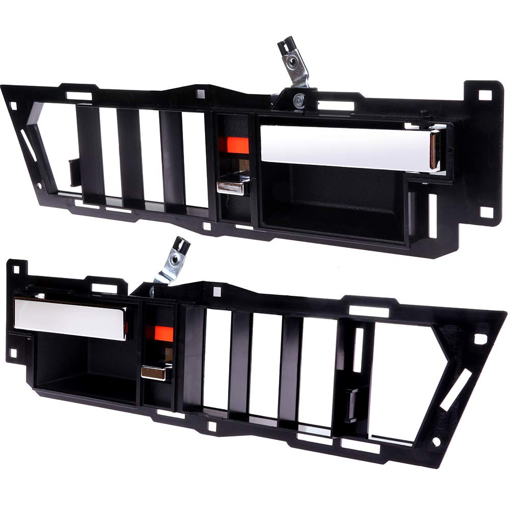 Ocpty Door Handles Interior Front Driver Passenger Side Replacement Fit 1988-1994 For Gmc C1500 C2500 C3500 K1500 K2500 K3500 Inside Door Handles Black(2Pcs)