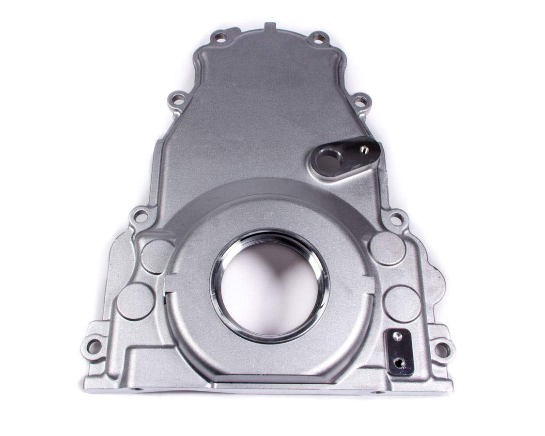 General Motors Timing Cover, 1 Piece, Aluminum, Natural, Camshaft Sensor Hole, Ls2 / Ls3, Gm Ls-Series, Each