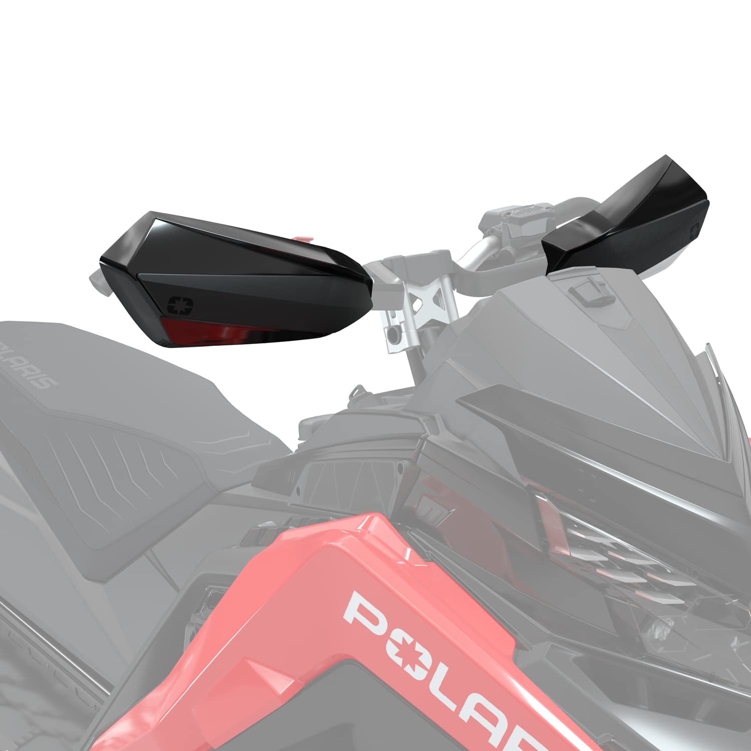 Polaris Snowmobile Matryx Defend Handguards For Specific Switchback Assault 146, Switchback Xc 146, Indy Adventure 137, Indy Xc 137, Indy Vr1 129 Models And More, Pair, Gloss Black - 2884616-266