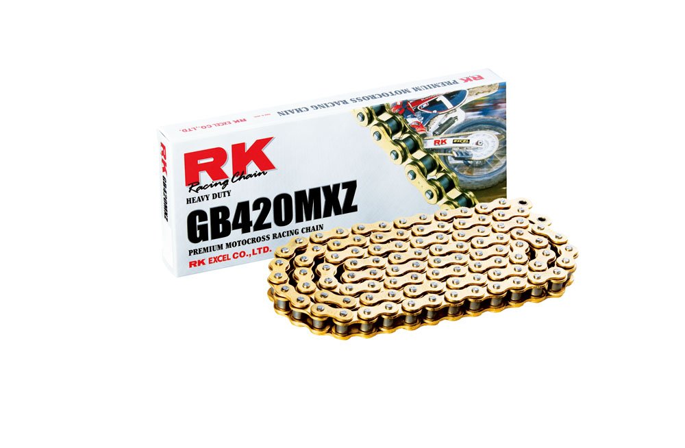 Rk 420Mxz Chain 420X110 - Fits: Honda Crf80F 2004-2009, Gold