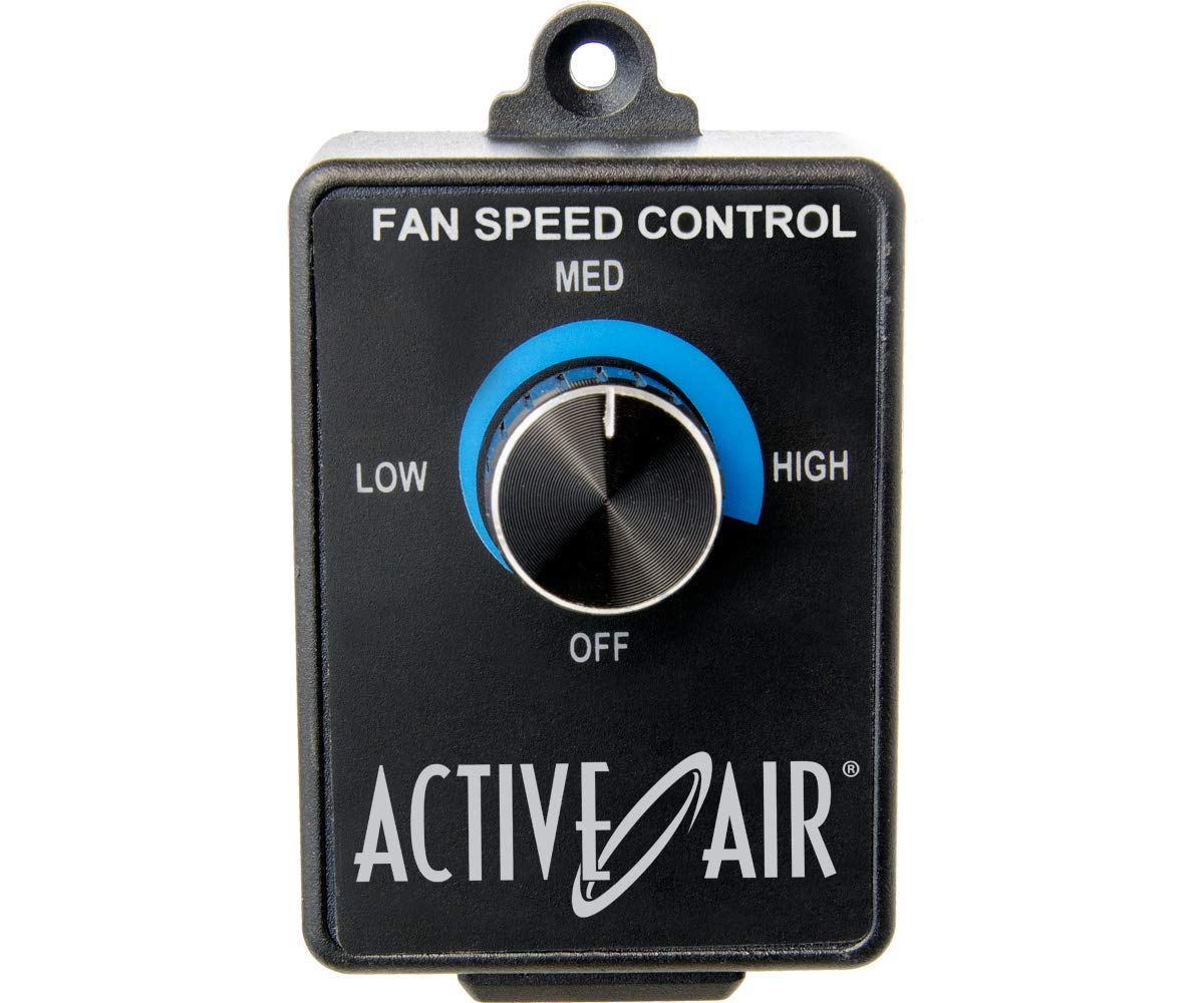 Active Air Fan Speed Adjuster - Push Button Switch, Rotary Actuator, Po Operation, Black