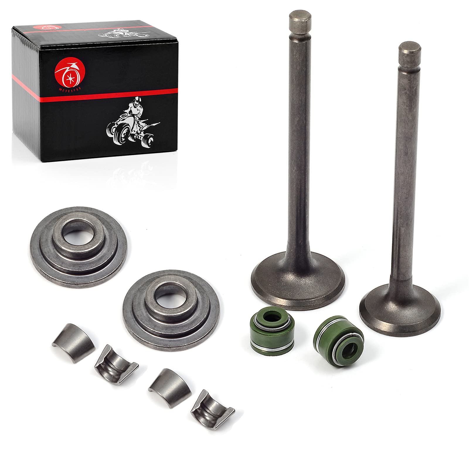 Moto1988 Engine Valve Set Exhaust Valve Intake Valves For Honda Xr100R Xr80R Crf100F Crf80F Nsf100 Xl100S Xl75 Xl80S Xr100 Xr75 Xr80 Oem 14711-152-000 14721-176-000