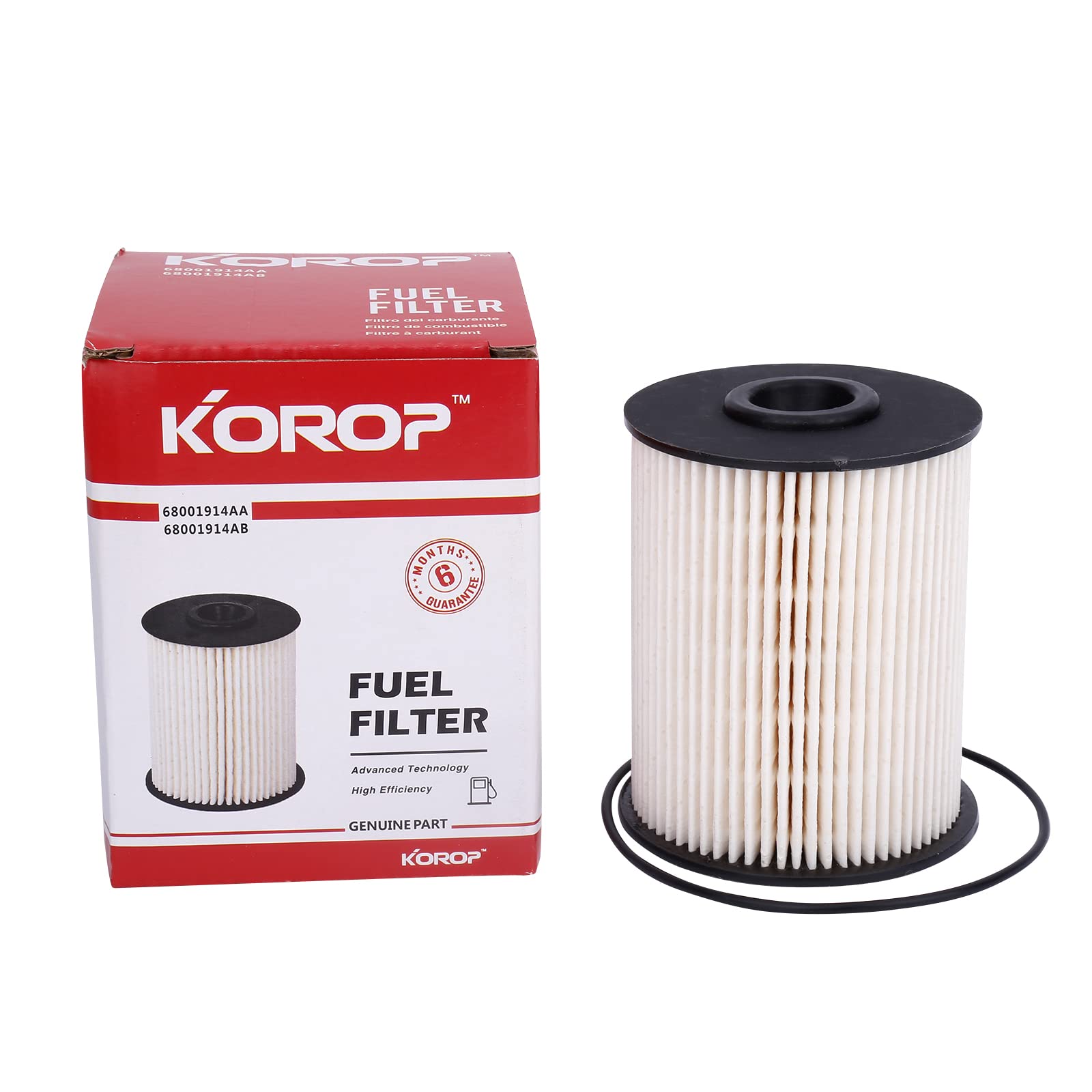 5.9 Cummins Fuel Filter Fits For Dodge Ram 2500 3500 5.9L Cummins Turbo Diesel 2000-2009 Replaces# 68001914Aa, 68001914Ab, 5015581Aa, 5015581Ab, 33585Xe