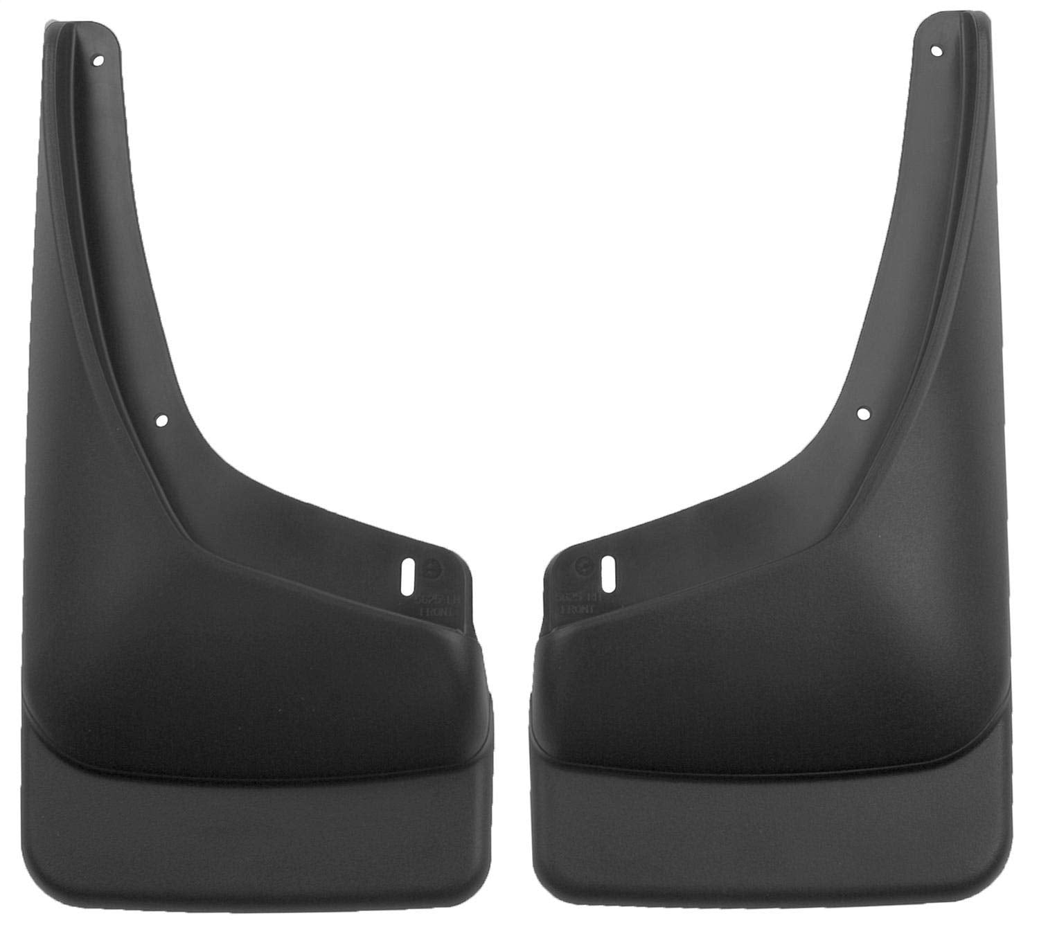 Husky Liners - Front Mud Guards | 2002-2006 Chevrolet Avalanche 1500/2500, 1999-2006 Chevrolet Silverado 1500 Fleetside/2500/Suburban W/O Fender Flares, And More, Front Set - Black, 2 Pc | 56251
