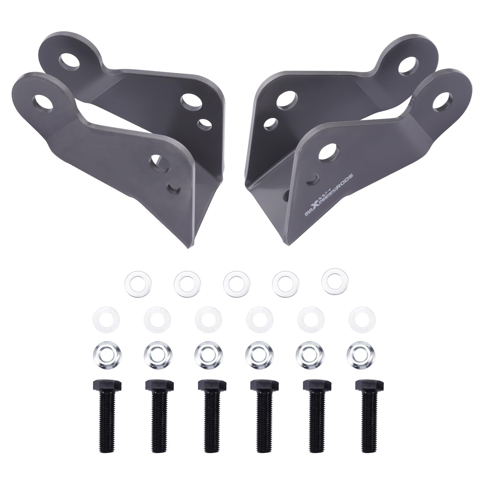 Tuningsworld 3”- 5” Shock Extenders For Chevy Silverado C1500, For Gmc Sierra C1500 2Wd 1988-1998, Rear Shocks Drop Lowering Extension Brackets