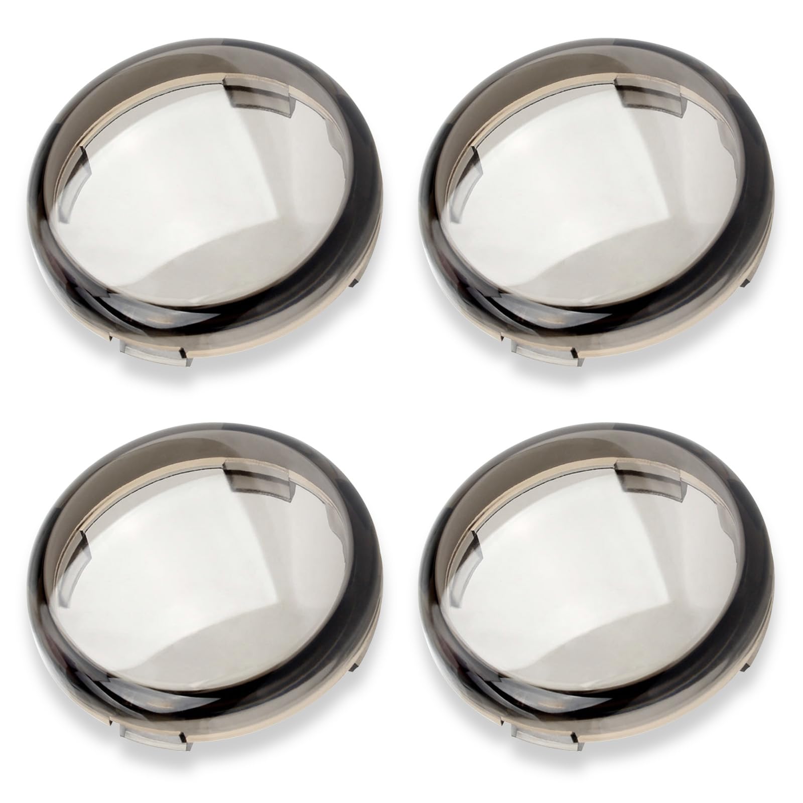 2 Inch Smoke Bullet Turn Signal Light Lens Cover, Compatible For Harley Davidson Sportster, Softail, Street Glide, Road King, Road Glide, Electra Glide-4 Pcs