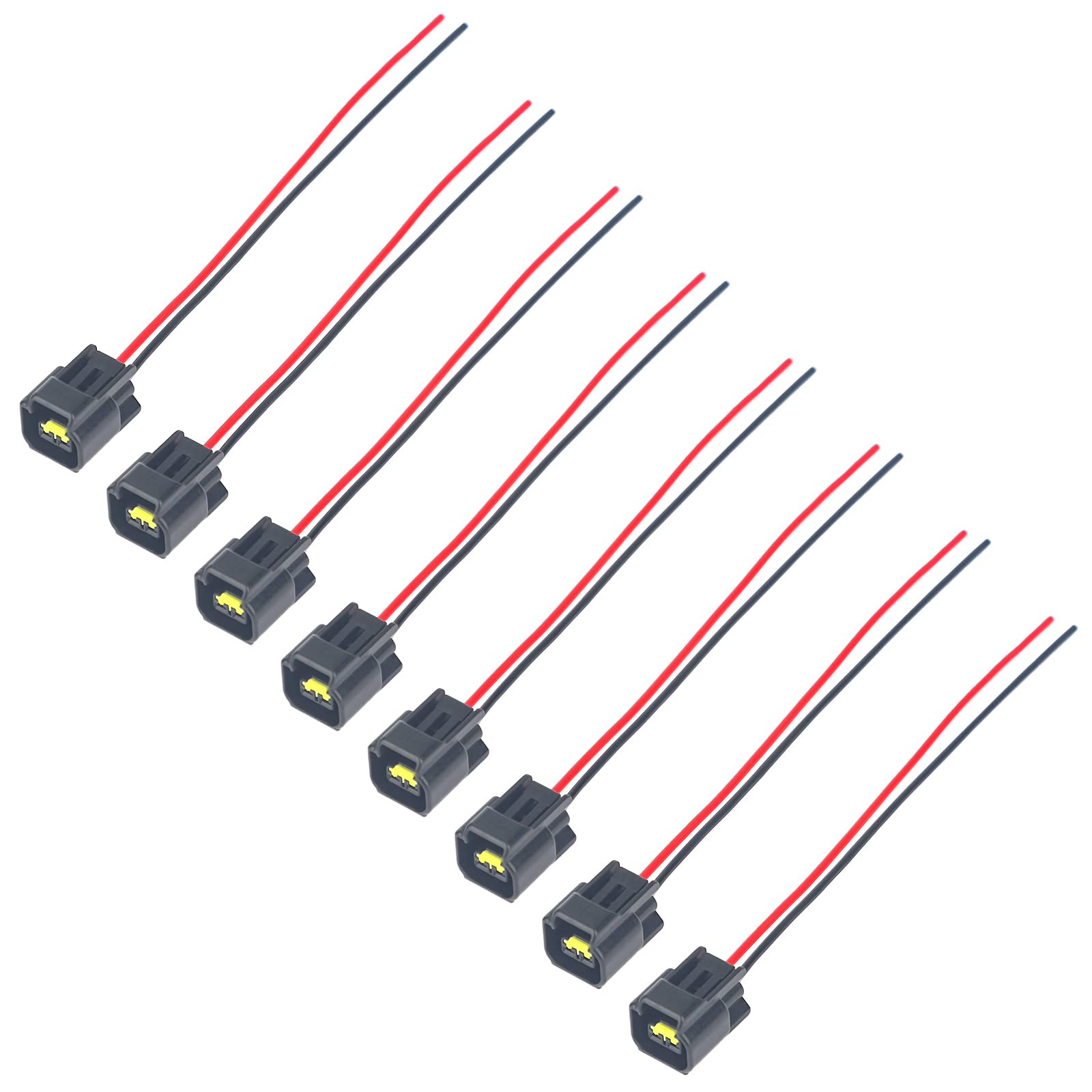 Modular Ignition Coil Female Connector Plug Wire Harness Pigtail Fits For 4.6L 5.4L 6.8L Ford F150 F250 F350 Super Duty Mustang Explorer Expedition Crown Victoria (8Pcs)