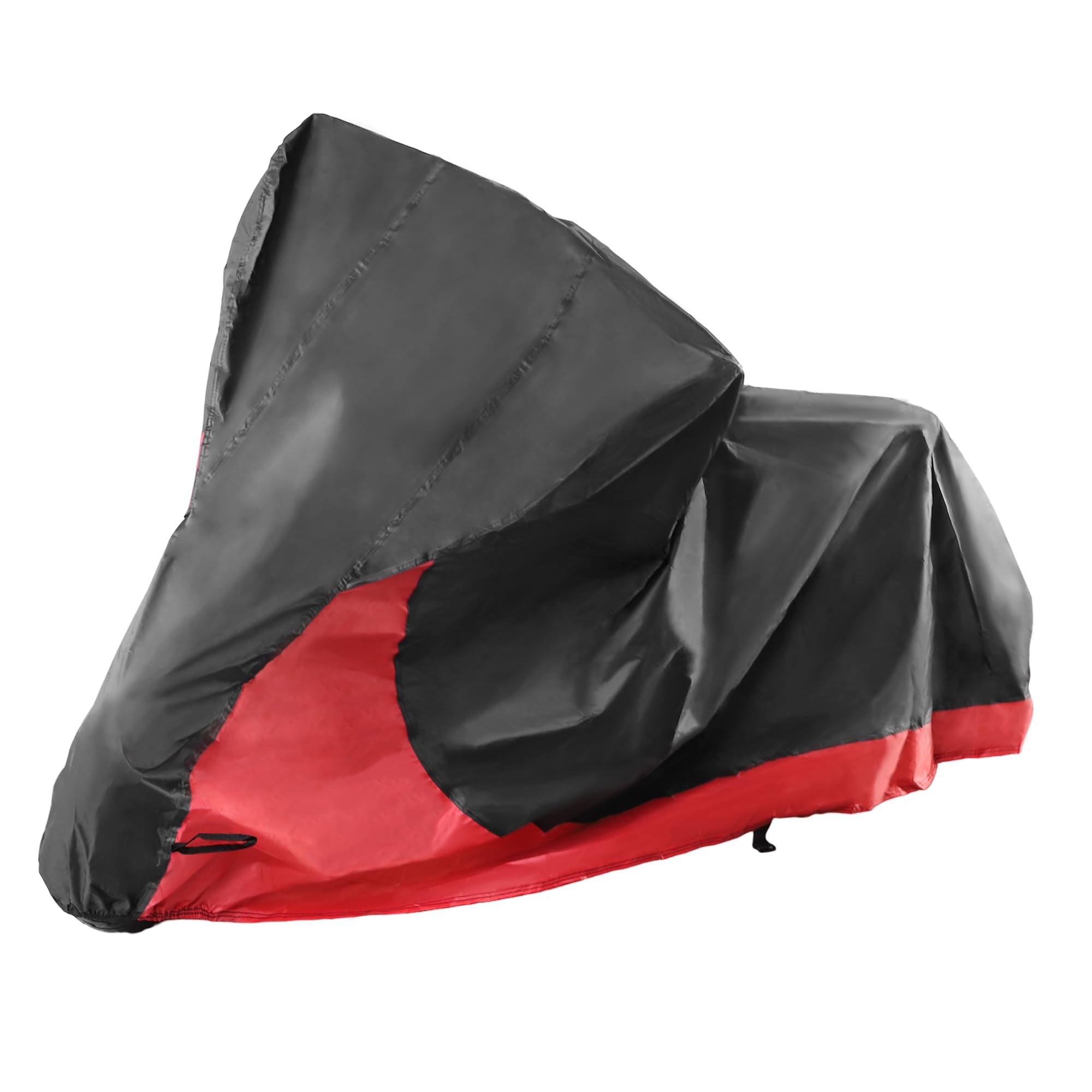X Autohaux 2 In 1 Motorcycle Cover Waterproof Covers Rain Dust Protector For Harley Street Glide Flhx Road Glide Fltrx 1250 Sportster S Touring Models Black Red Xxl
