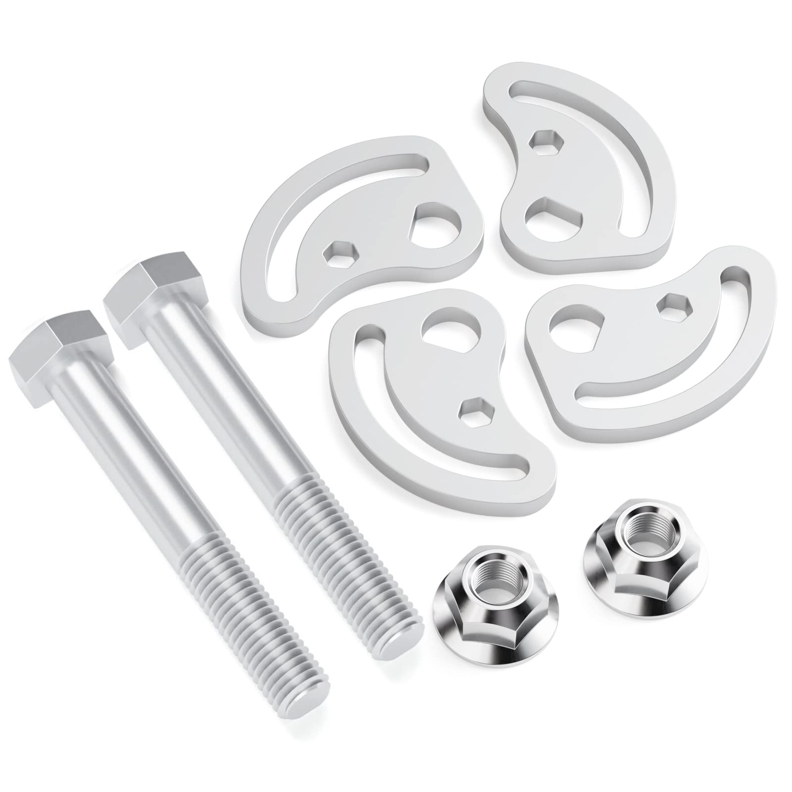 Camber Kit For Chevy Silverado Gmc Sierra 1500 2500, Upper Control Arm Cam Bolts For Yukon Express 1500 2500 Hummer H2 H3, Alignment Camber Caster Adjusting Bolt ±1.5 Degree, Uca Suspension Kit, 2Pcs