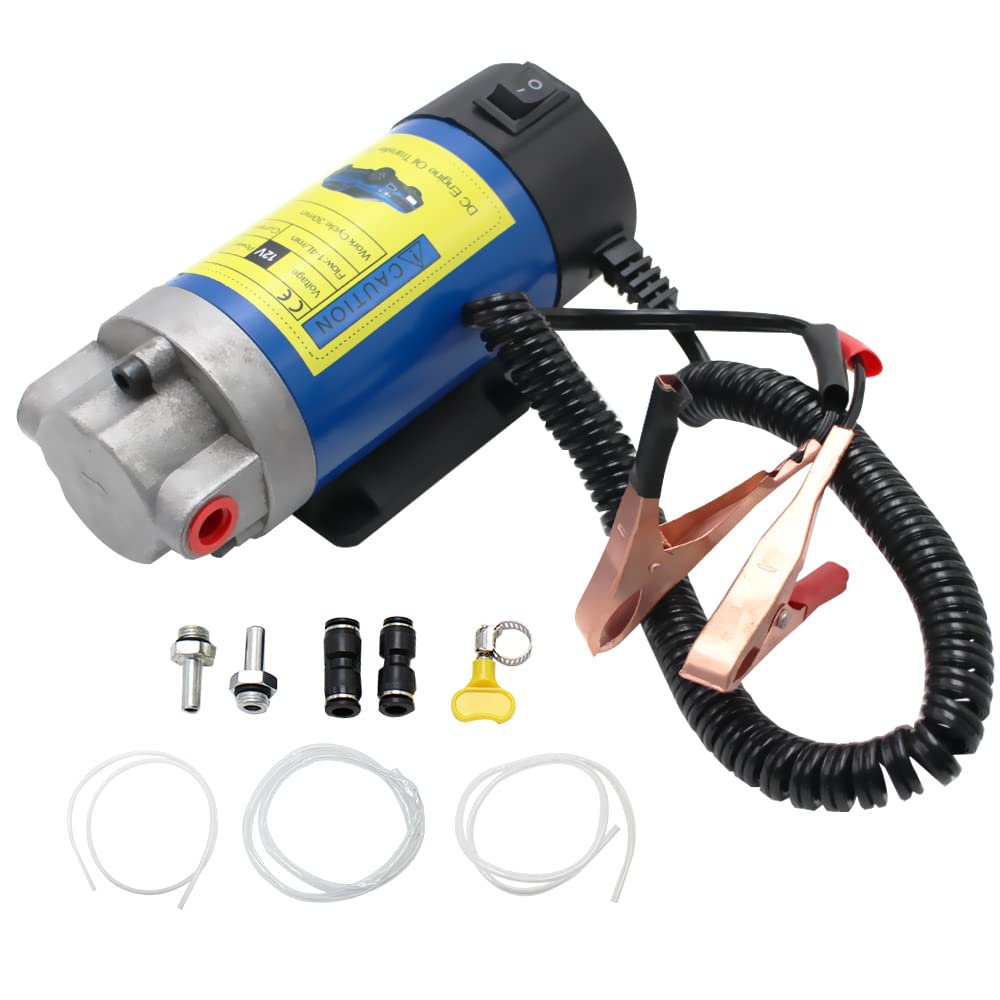 Makerele Oil Extractor Pump For Engine Oil Extraction And Oil Transfer Change Pump,Portable Electric Self-Priming Powerful Gear Pump