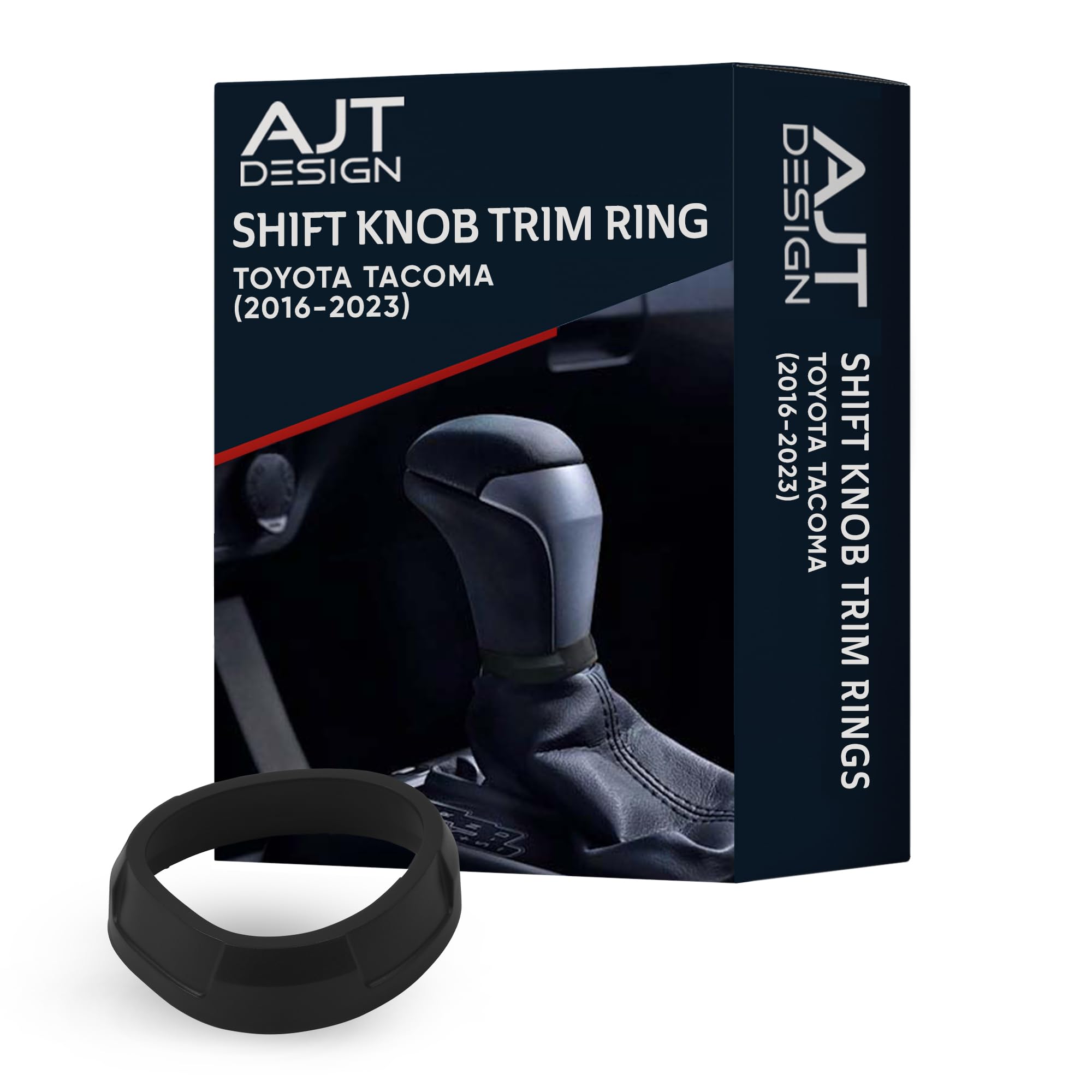 Ajt Design Shift Knob Trim Ring For 2016-2023 Tacoma - Black