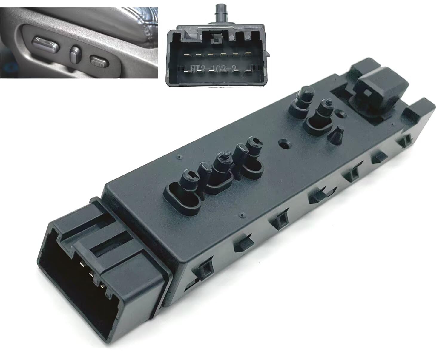 Front Passenger Side Electric Power Seat Adjustment Control Switch Compatible With Ford F150 F250 F350 Explorer Expedition 2006-2019 Lincoln Mkx 2006-2019 Mercury 06-11 9L3Z14A701Fa 6H6Z14A701Fa