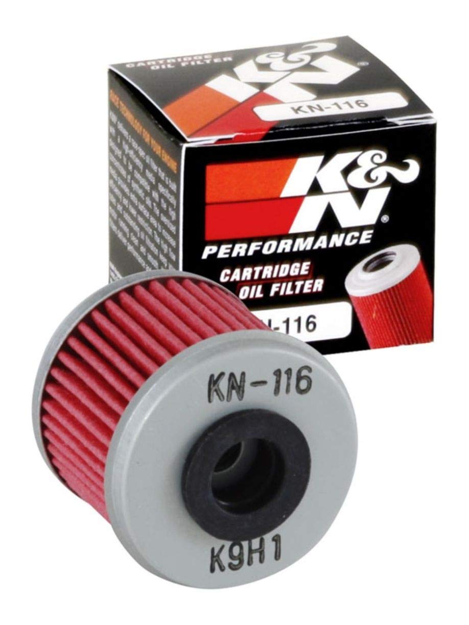 K&N Motorcycle Oil Filter: High Performance, Premium, Designed To Be Used With Synthetic Or Conventional Oils: Fits Select Honda Vehicles, Kn-116