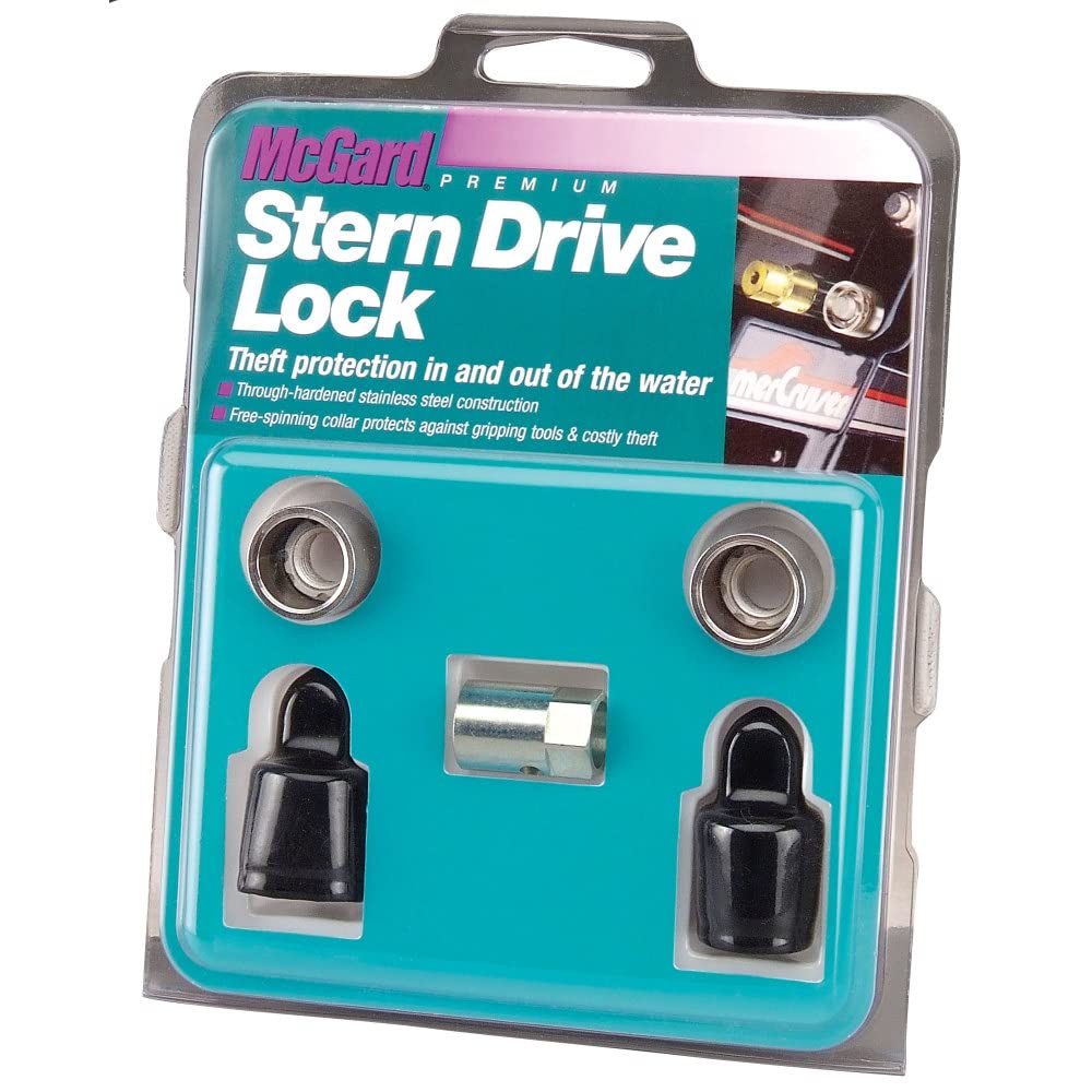 Mcgard 74019 Marine Twin Stern Drive Lock Set (7/16'- 20 Thread Size) - Mercruiser/Omc - Set Of 2 Black