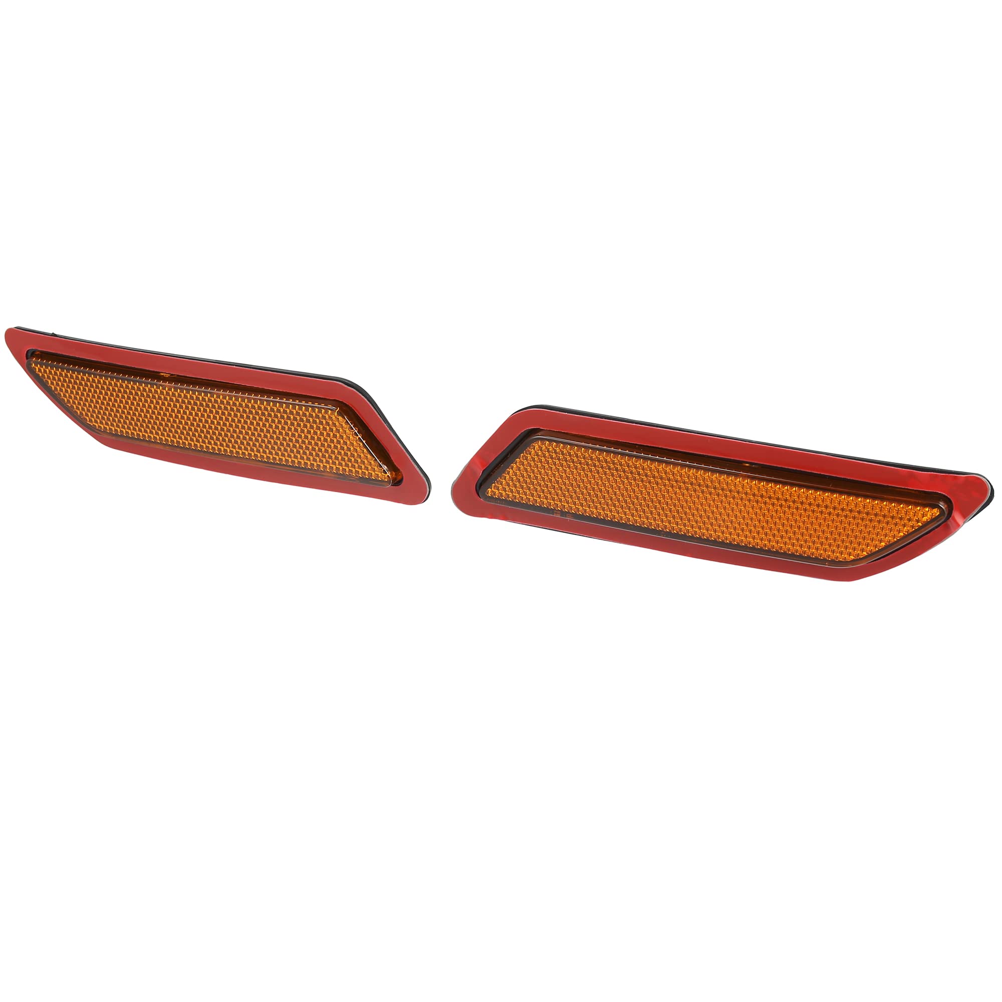 X Autohaux Pair Front Bumper Reflector Side Marker 63147274521 63147274522 For Bmw F30 F31 3-Series 2013-2015 Replace Amber Color Reflector Yellow