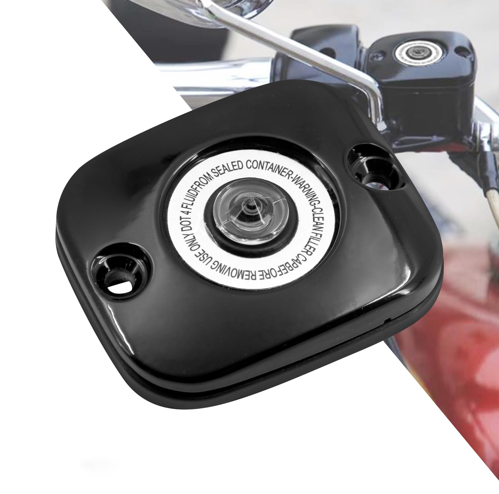 Hdbubalus Black Front Brake Master Cylinder Cover Fit For Harley Touring 05-07 Dyna 06-17