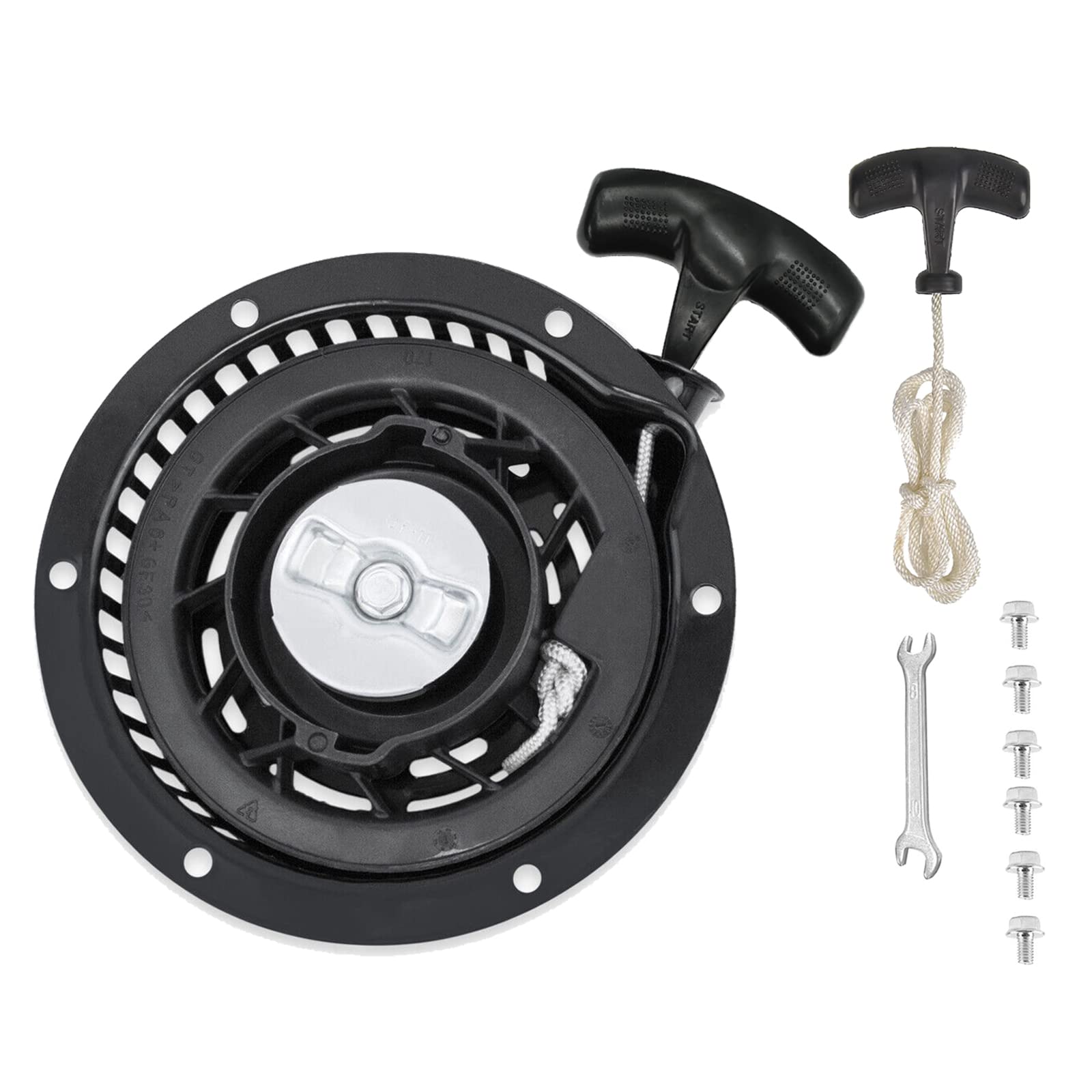 Jmchstore Pull Start Recoil Starter Assembly For Predator 224 Max Performance Engine 6.6 Hp (224Cc) Ohv Replacement Parts W/New Pull Cord & Handle, Mini Bike, Go Kart