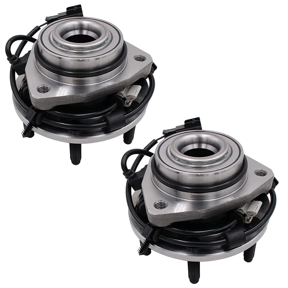 Parod 2Pcs 513188 Front Wheel Hub Bearing Assembly Fit For 04-07 Buick Rainier, 03-06 Chevy Ssr, 02-09 Trailblazer,Gmc Envoy, 02-06 Ext, Xl, 04-05 Xuv, Isuzu Ascender, Oldsmobile Bravada, Saab 9-7X