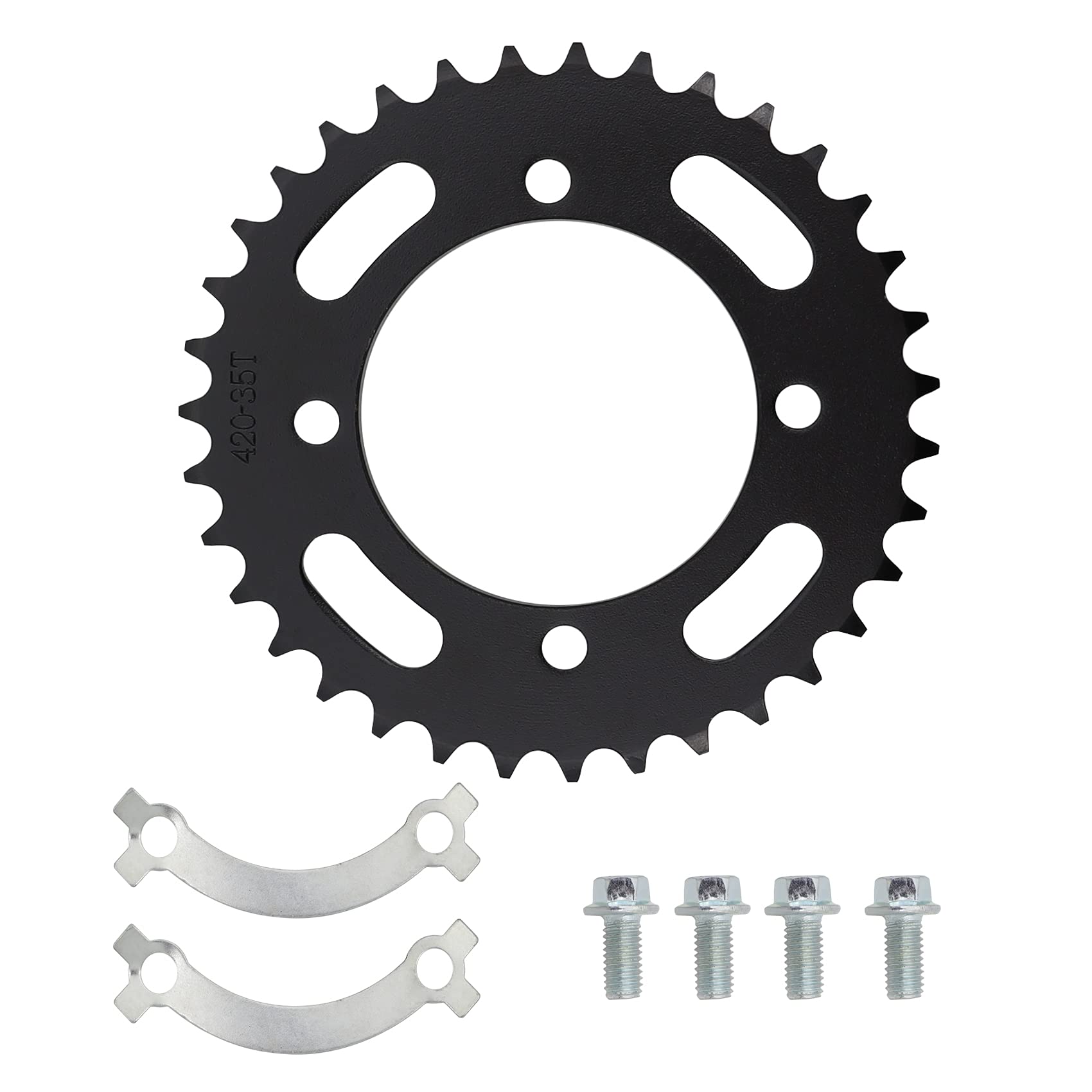 420 76Mm 35 Tooth Rear Sprocket For Compatible With Pit Dirt Motor Bike 50Cc 70Cc 90Cc 110Cc 125Cc 140Cc 150Cc 160Cc 170Cc 190Cc Crf50 Motorcycle Replacement