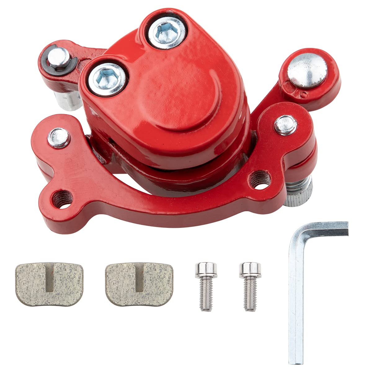 Rear Disc Brake Caliper With Brake Replaced Pads Pull Arm Brake Caliper Fits Motovox Mbx10 Mbx11 Mini Dirt Bike Mm-B80-Br 80Cc 2.5Hp Moto Classic Mini Bike 47Cc 49Cc Pocket Bike Stand Up Goped Scooter