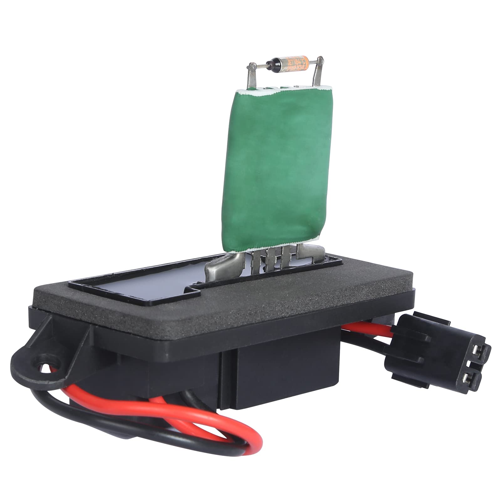 Hvac Blower Motor Fan Resistor Compatible With 1999-2006 Chevy Silverado Gmc Sierra, 2000-2002 Gmc Yukon, Replaces# 973-004, 15305077, 89019089, 22807122 (2 Holes Mounting Flange And 7 Pins)