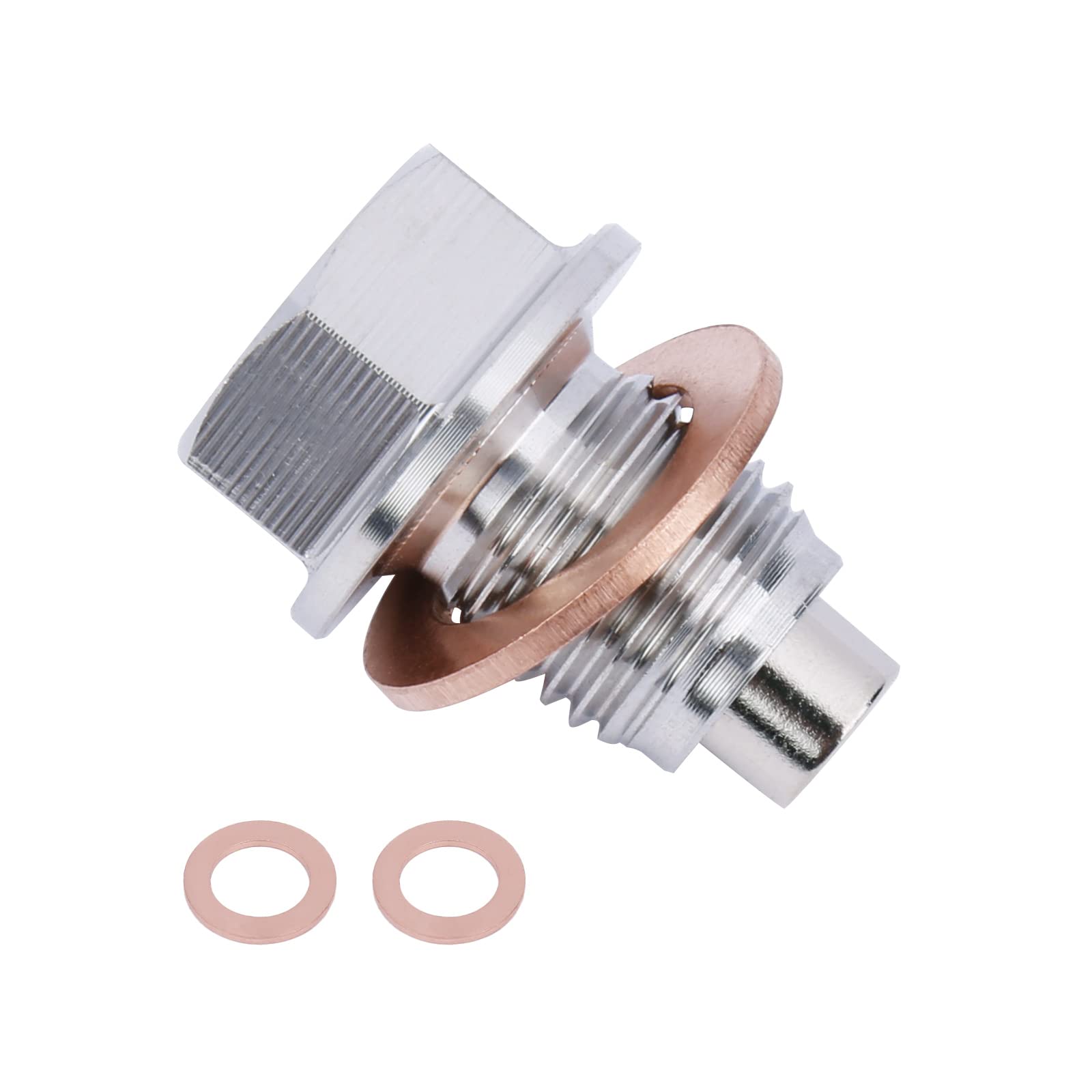 M14 X 1.5Mm Stainless Steel Magnetic Oil Drain Plug With Neodymium Magnet Fits For Honda Acura Ford Gm Mazda Hyundai Kia And More Vehicles