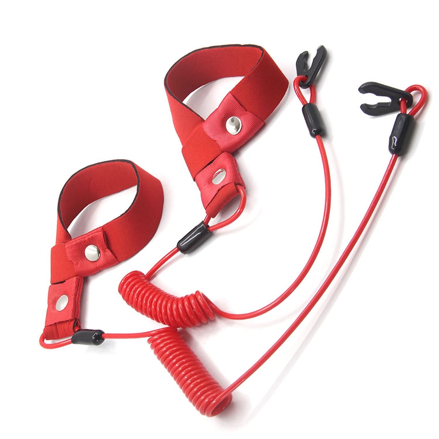 Zookoto 2 Pcs Start Stop Kill Safety Lanyard Fits Handlebar Switch Key Floating Emergency Flameout Rope For Yamaha Jet Ski Waverunner Waveventure Waveraider Wavejammer Waveblaster