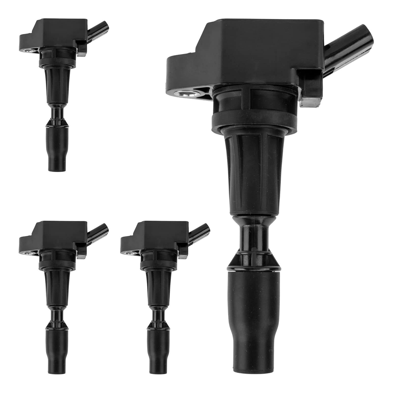 Kax Ignition Coil Packs,4 Packs Uf764 Fit For 2015-2020 Sonata,Sportage,Santa Fe,Sorento,Santa Fe Sport,Optima,Tucson,G70,Stinger,G90,Veloster N,G80,49138, C-988, Gn10730, U5369,E1264, E1264, Gn10730