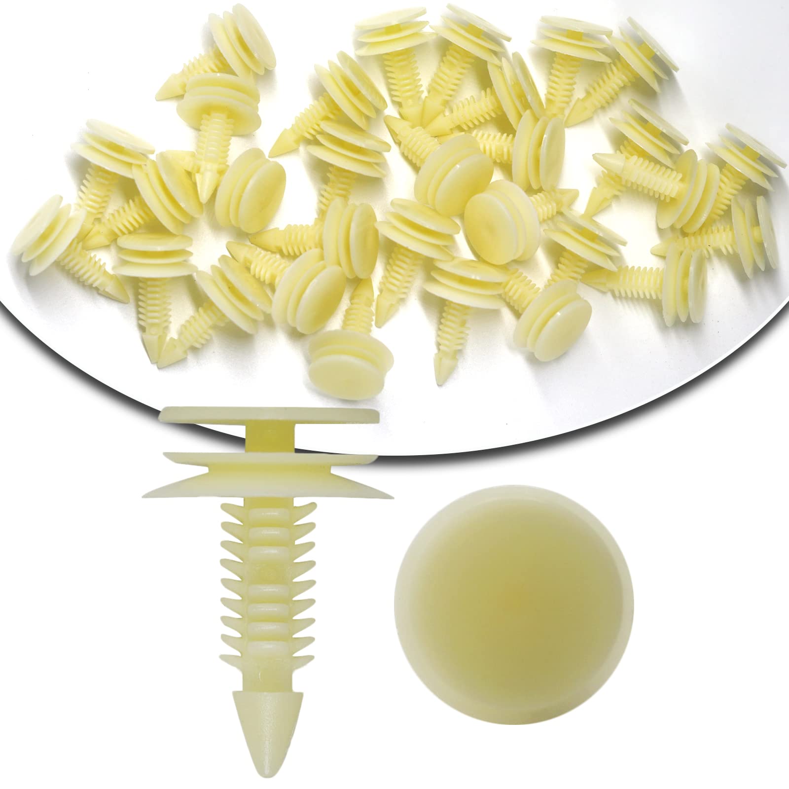 Gistilli 30Pcs Door Trim Panel Panel Retainer Clips Compatible With Gm Chevy Buick Gmc Jimmy Pontiac 10153057(8Mm Hole)