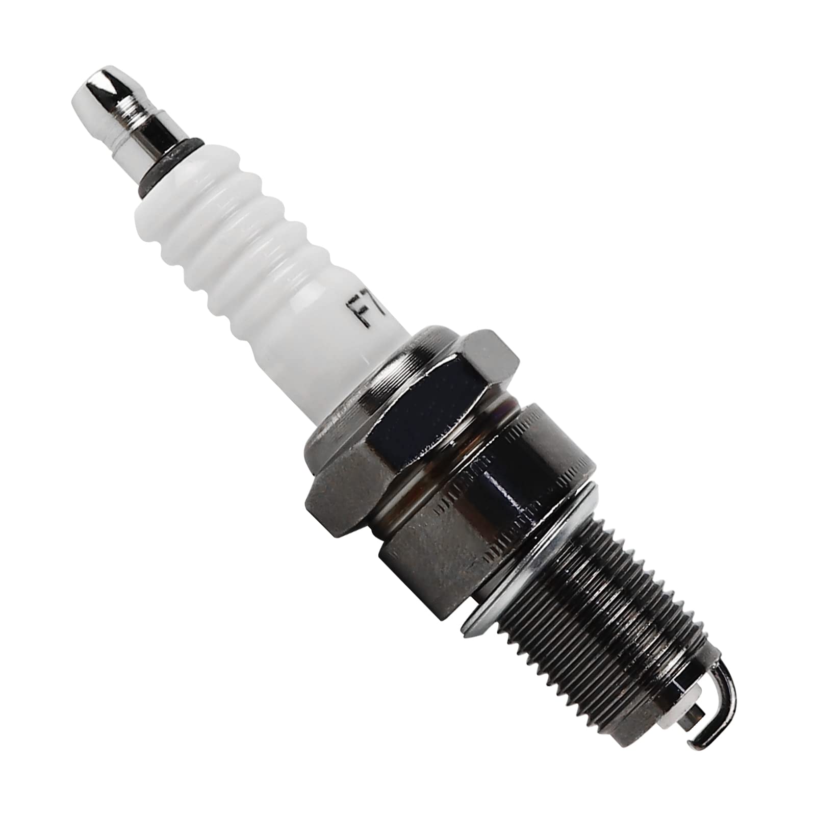 Flypig F7Tc Standard Powersports Spark Plug For Gcv160 Gcv190 Gx120 Gx160 Gx200 Gx240 Gx270 Gx340 Gx390 Generator Lawnmower Tractor Rototiller Water Pump Go Kart Mini Bike Tillage Polishing Machine
