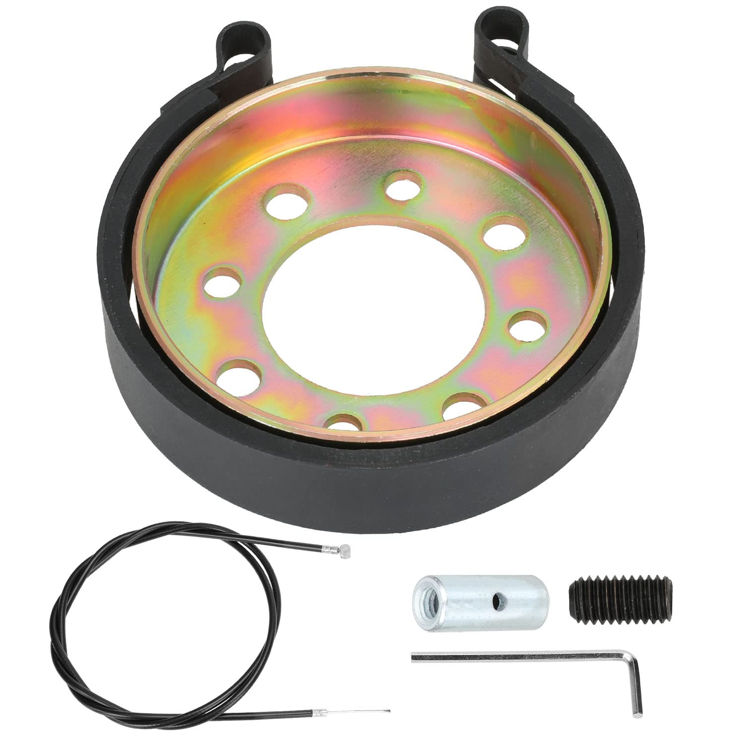 Grehua Rear 4' Drum Brake Band Pin Brake Cable Kit For Manco Bandit Critter 1492 4316 297 Rotary 484 Azusa 2251-B Yerf-Dog Predator 212Cc 420Cc 196Cc Go Kart Yard Cart Dune Buggies Mini Bike Atv