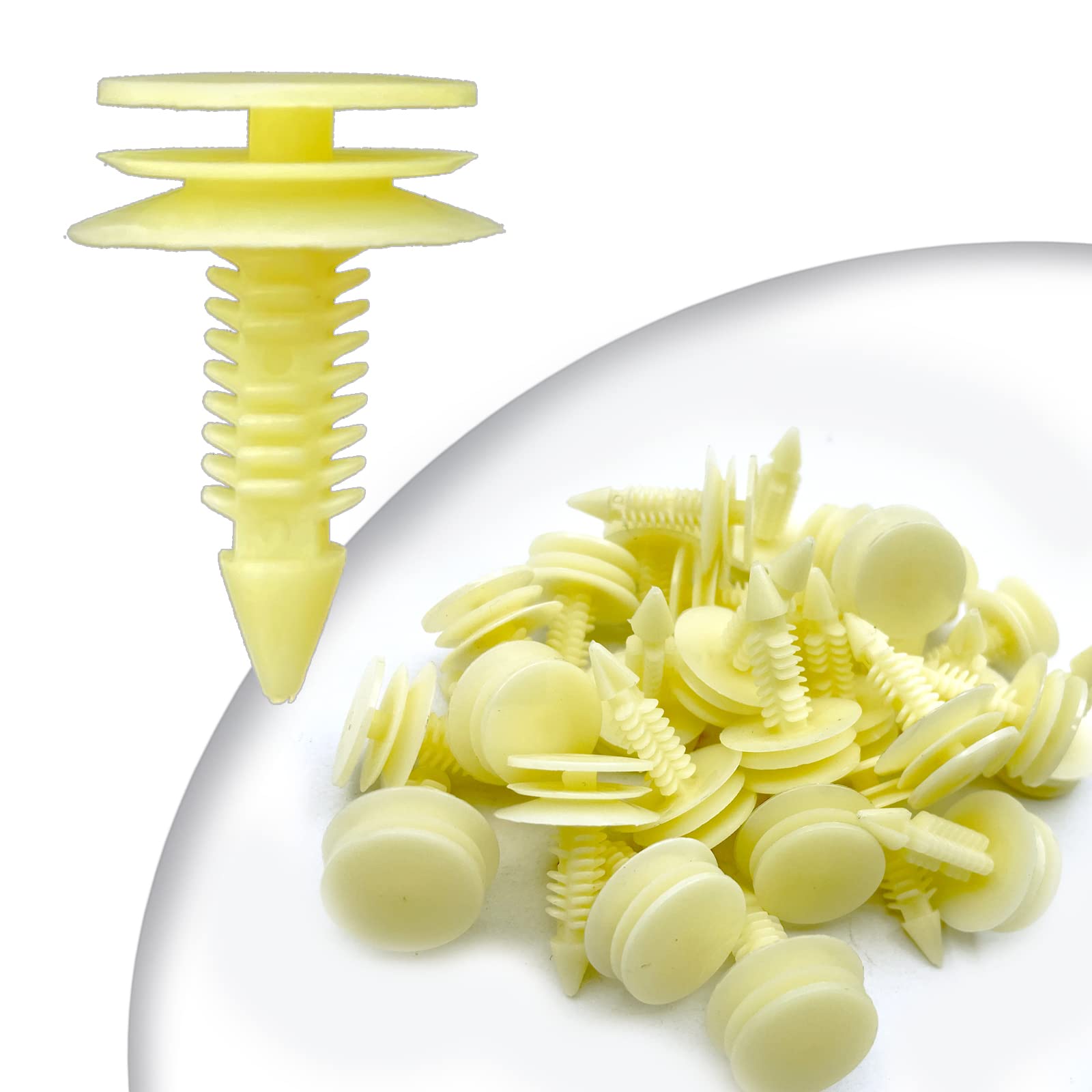 20Pcs 8Mm Hole Door Trim Panel Retainer Trimming Fasteners Compatible With Gm Chevy Buick Gmc Jimmy Pontiac 10153057