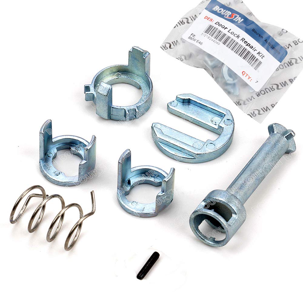 Boursin Door Lock Cylinder Repair Kit Compatible With Bmw E46 3 Series M3 1998-2006 Front L/R Side