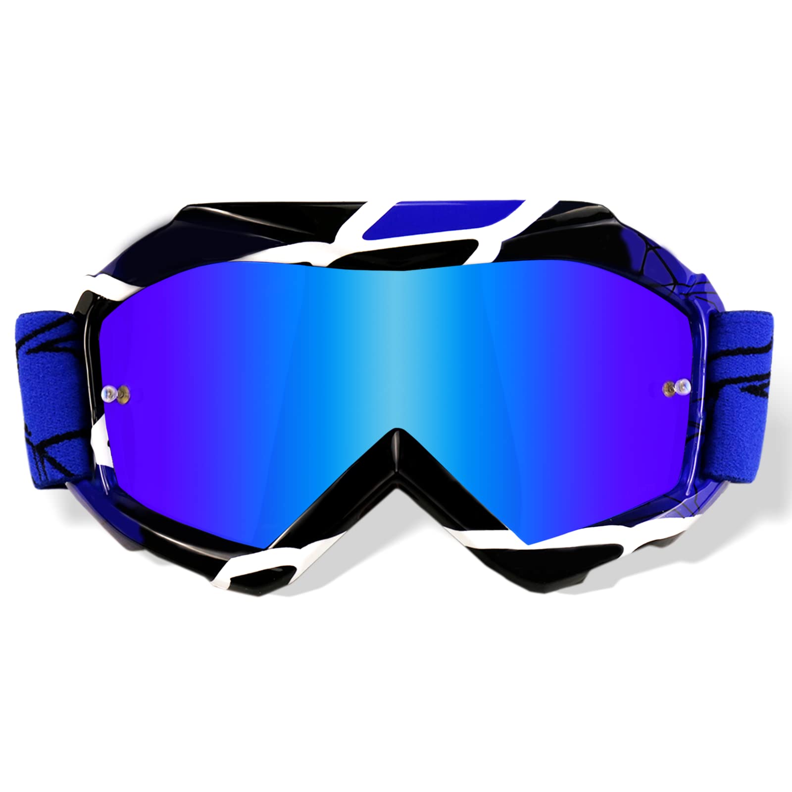Nenki Youth&Kids Motocross Goggles Atv Dirt Bike Goggles Mx Motorcycle Off Road With Anti Fog And 100% Uv Protection Red Tinted Lens