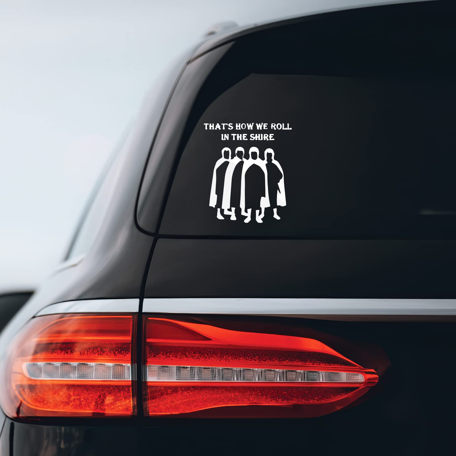 That'S How We Roll In The Shire Sticker Decal Notebook Car Laptop 5' X 6' (White)