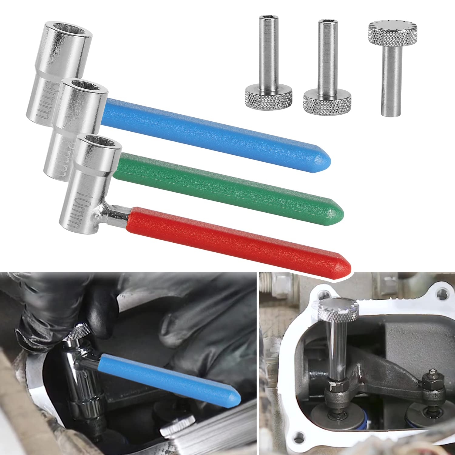 Usskyboy Motorcycle Valve Tappet Adjusting Wrench Tool Kit For Most Motorcycles Atvs And Atcs, Small Engine Valve Tappet Tools (6 Pcs