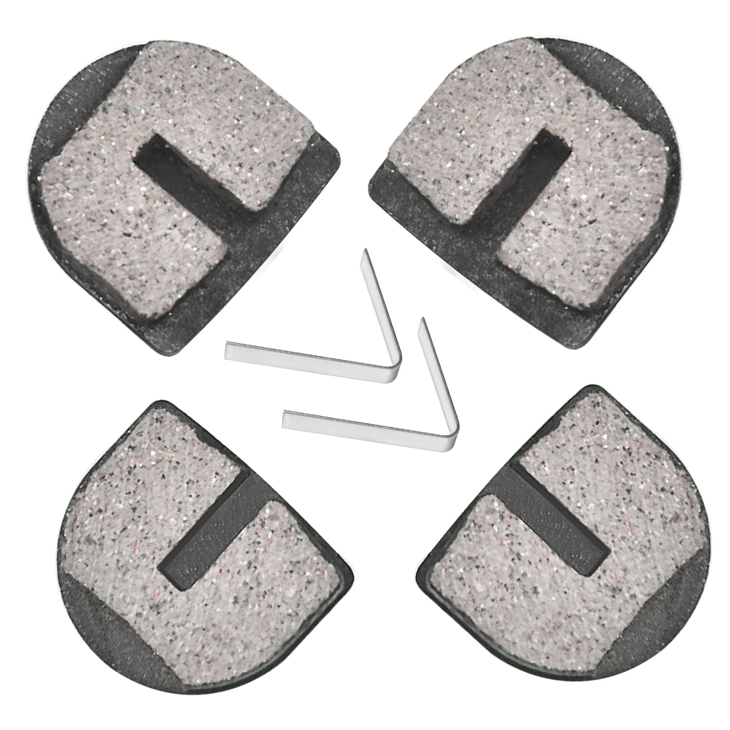 Holato Rounded Disc Brake Pads For Razor Mx500 Mx650 Sx500 Mcgrath Dirt Rocket Electric Motocross Bike E500S Scooter Rsf350 Rsf650 Kids Street Bike Dirt Quad 500 Electric Atv Yk2 Flame Caliper 4 Pcs