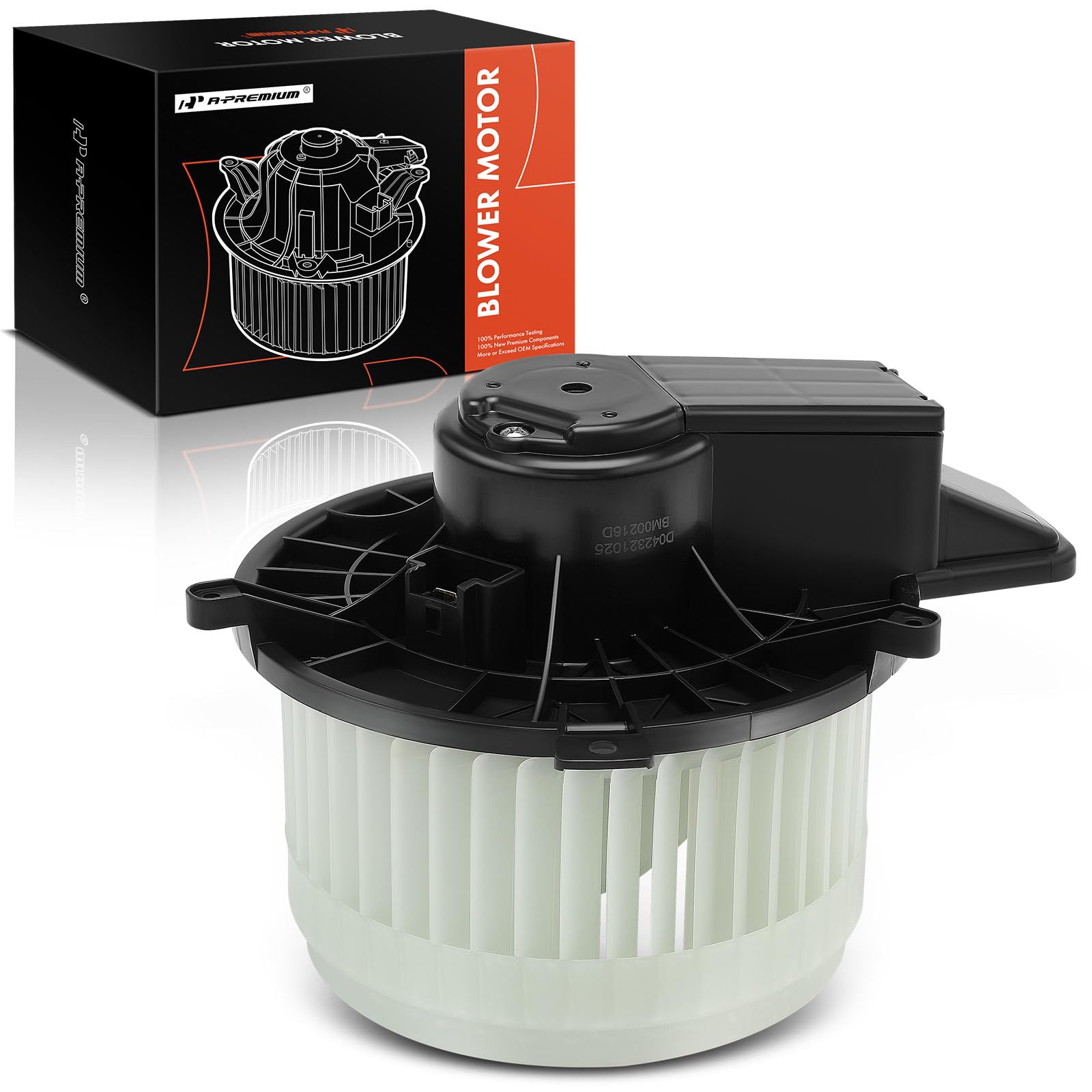 A-Premium Hvac Heater Blower Motor Compatible With Jeep, Dodge, Chrysler Vehicles - Grand Cherokee, Durango 2011-2021, Grand Caravan 2008-2020, Town & Country 2008-2016 - Front Side